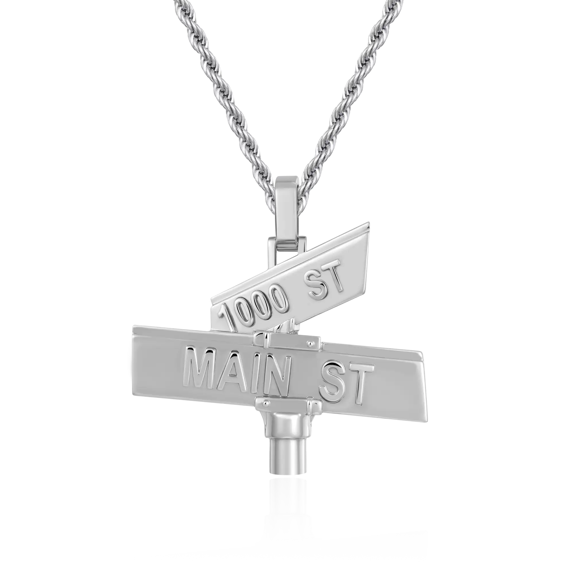 Custom Plain Street Sign Pendant
