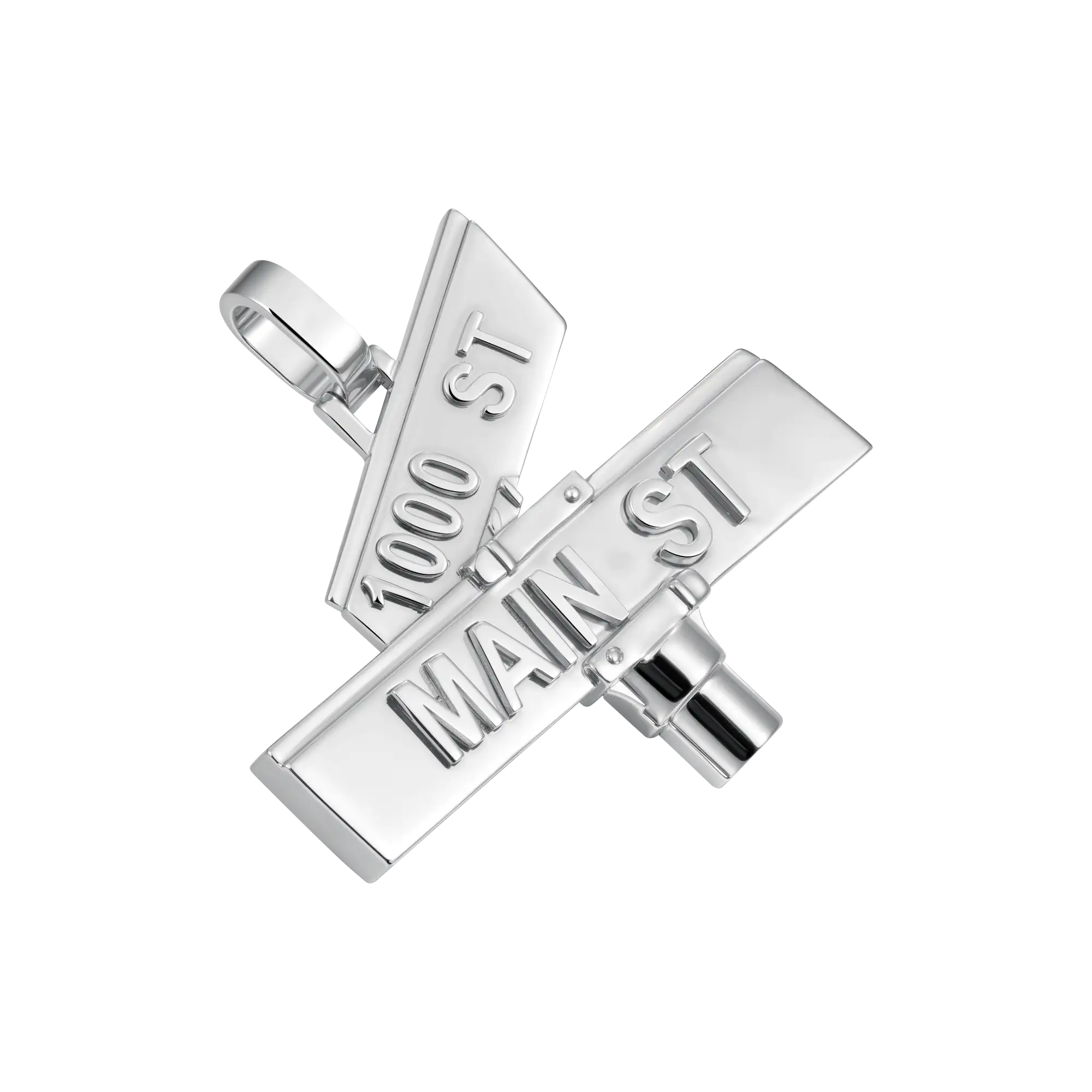 Custom Plain Street Sign Pendant