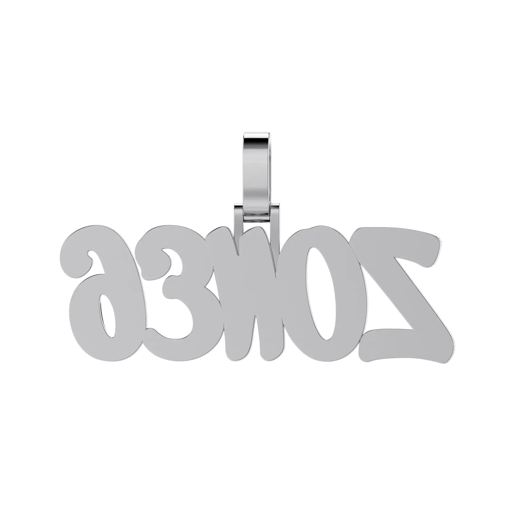 Custom Moissanite Romantic Font Letter/Number Name Pendant