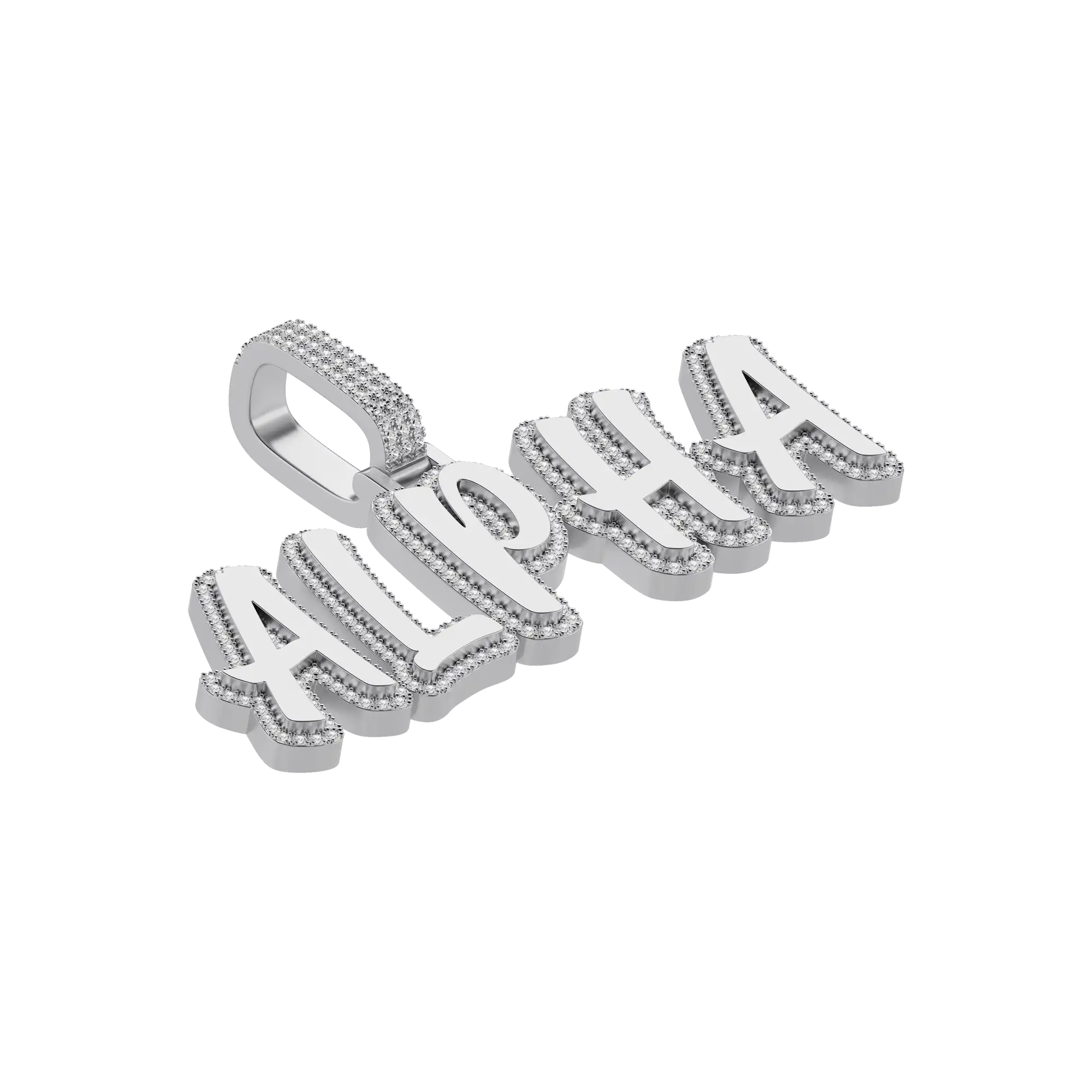 Custom Double Layer Romantic Font Letter/Font Pendant