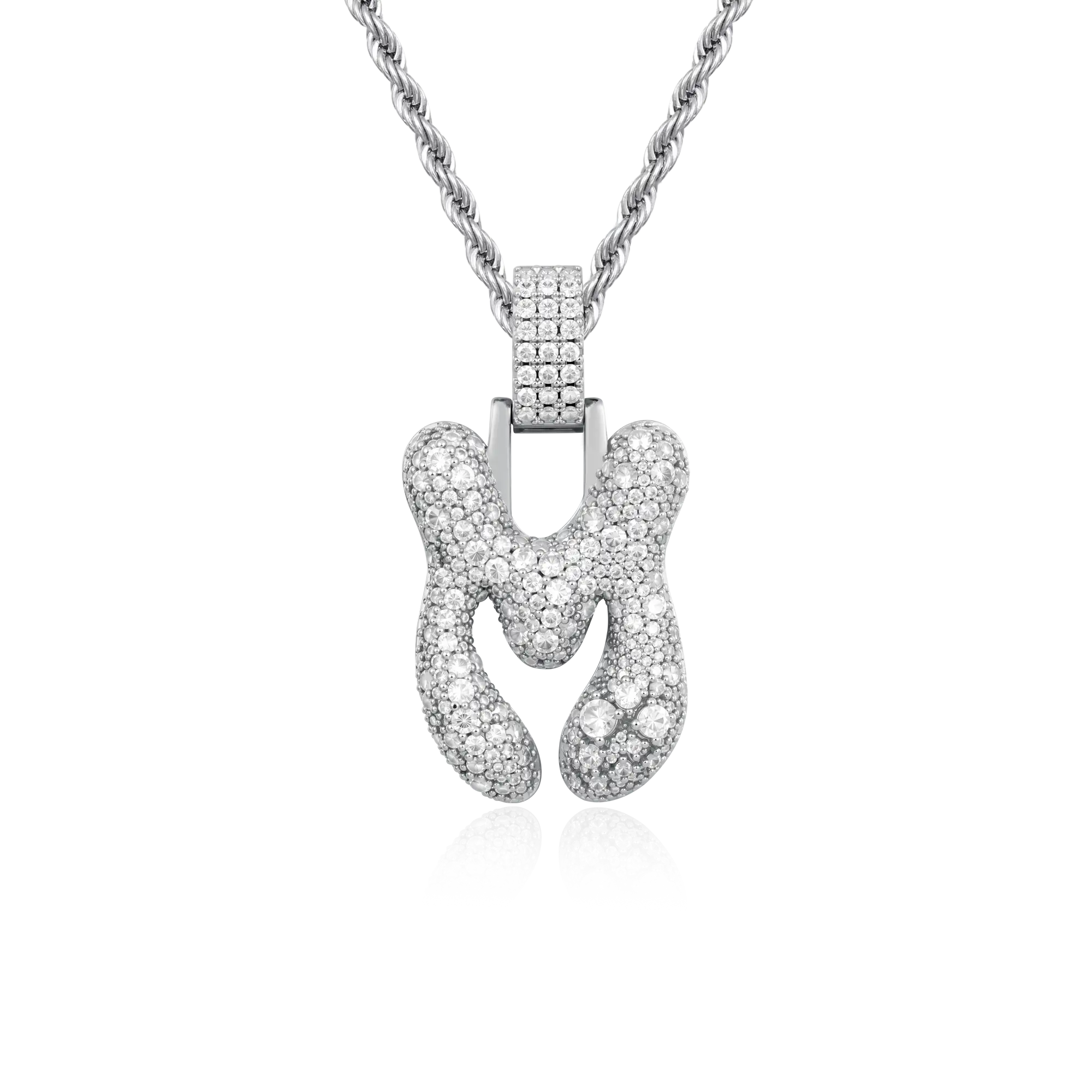 Custom Bubble Font Pendant - 30mm