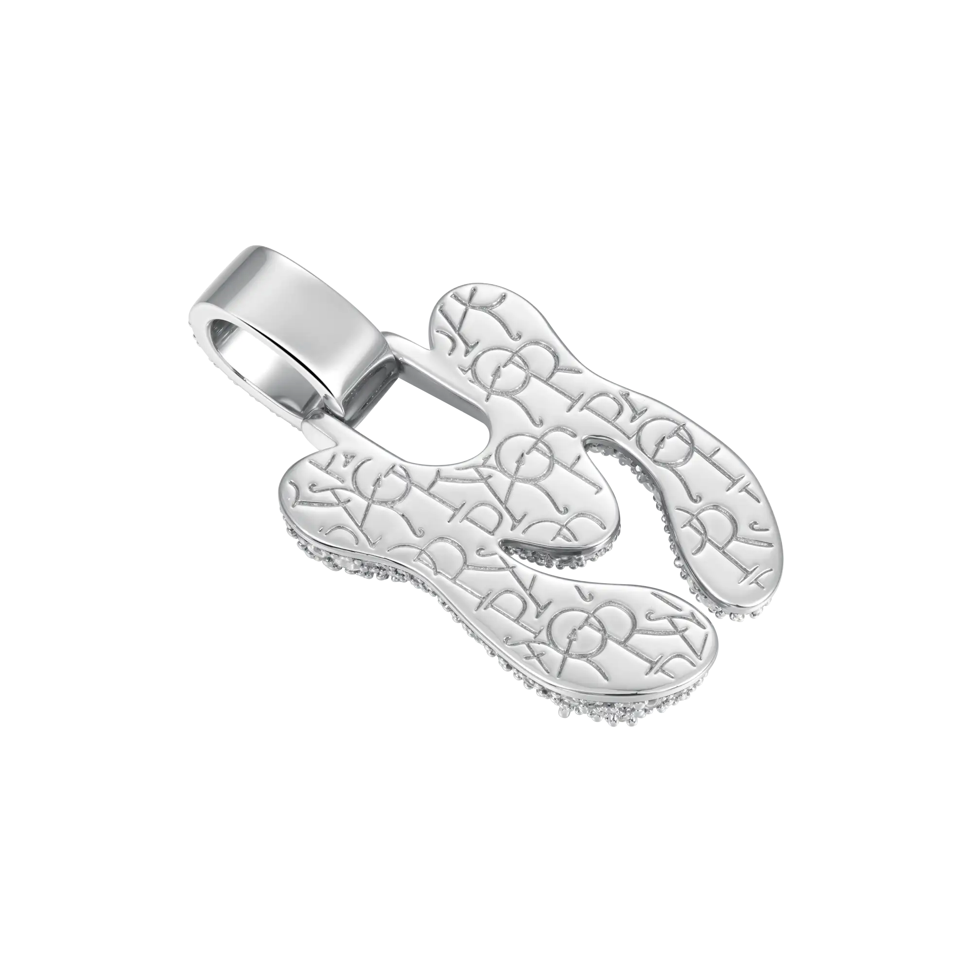 Custom Bubble Font Pendant - 30mm