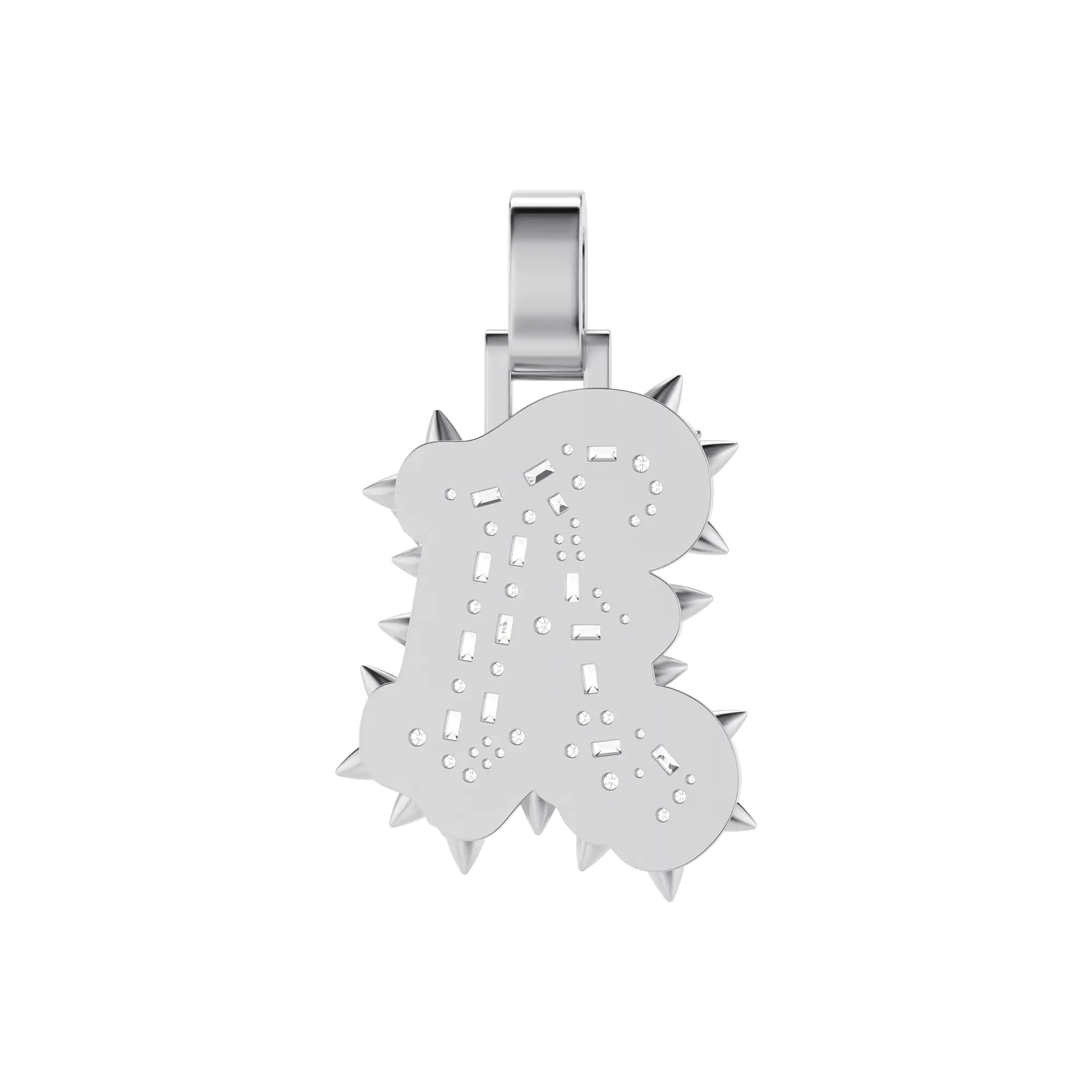 Custom Old English Willow Nail Thorn Font Pendant