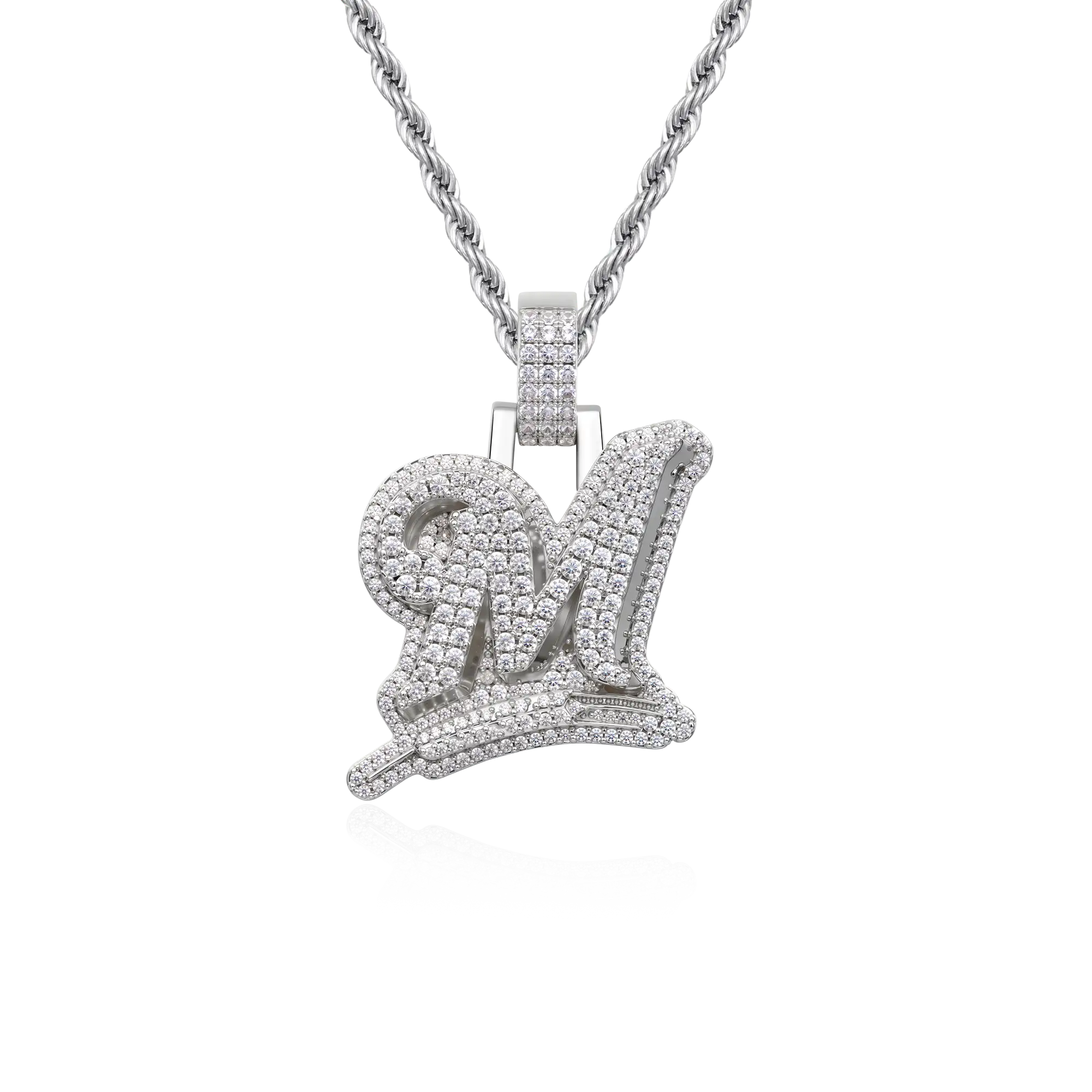 Custom Wheat Ears 3D Letter Pendant