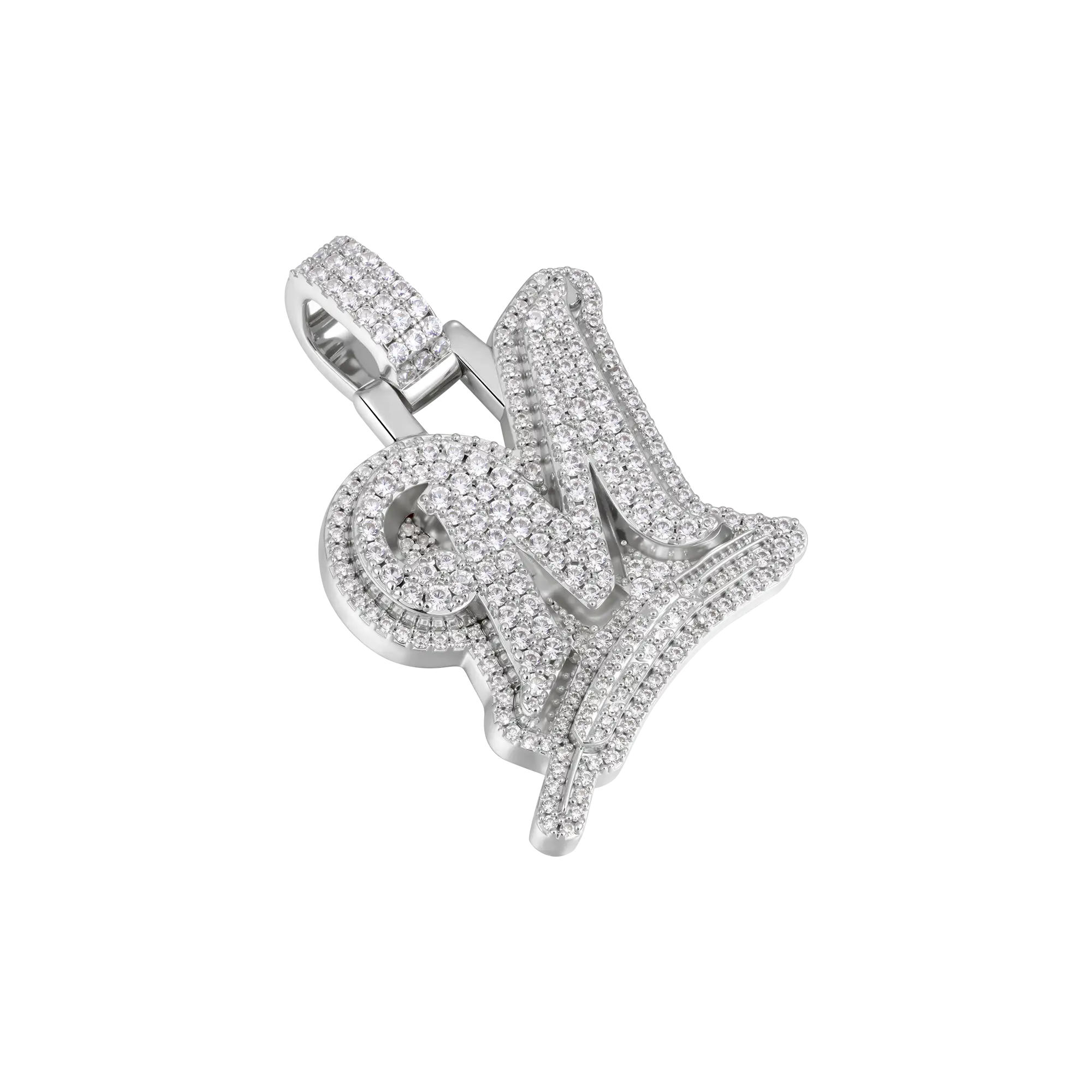 Custom Wheat Ears 3D Letter Pendant