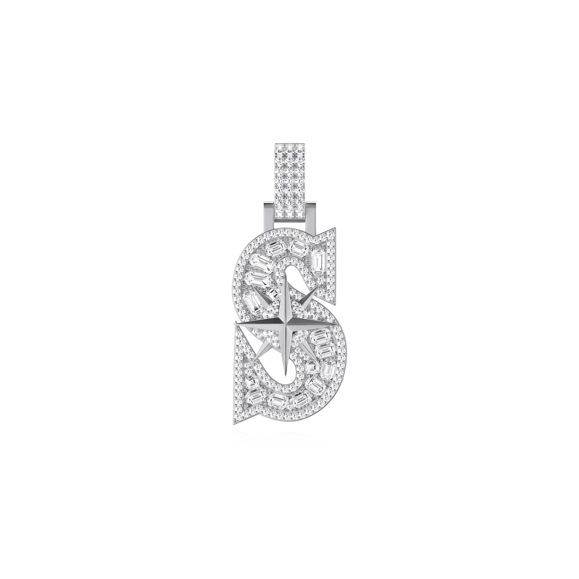 30MM Star Font Pendant