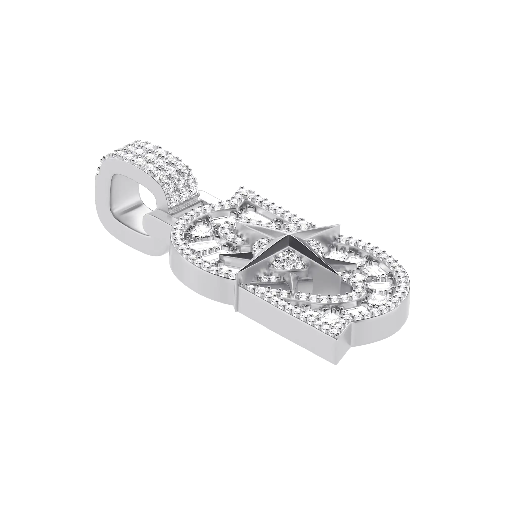 30MM Star Font Pendant