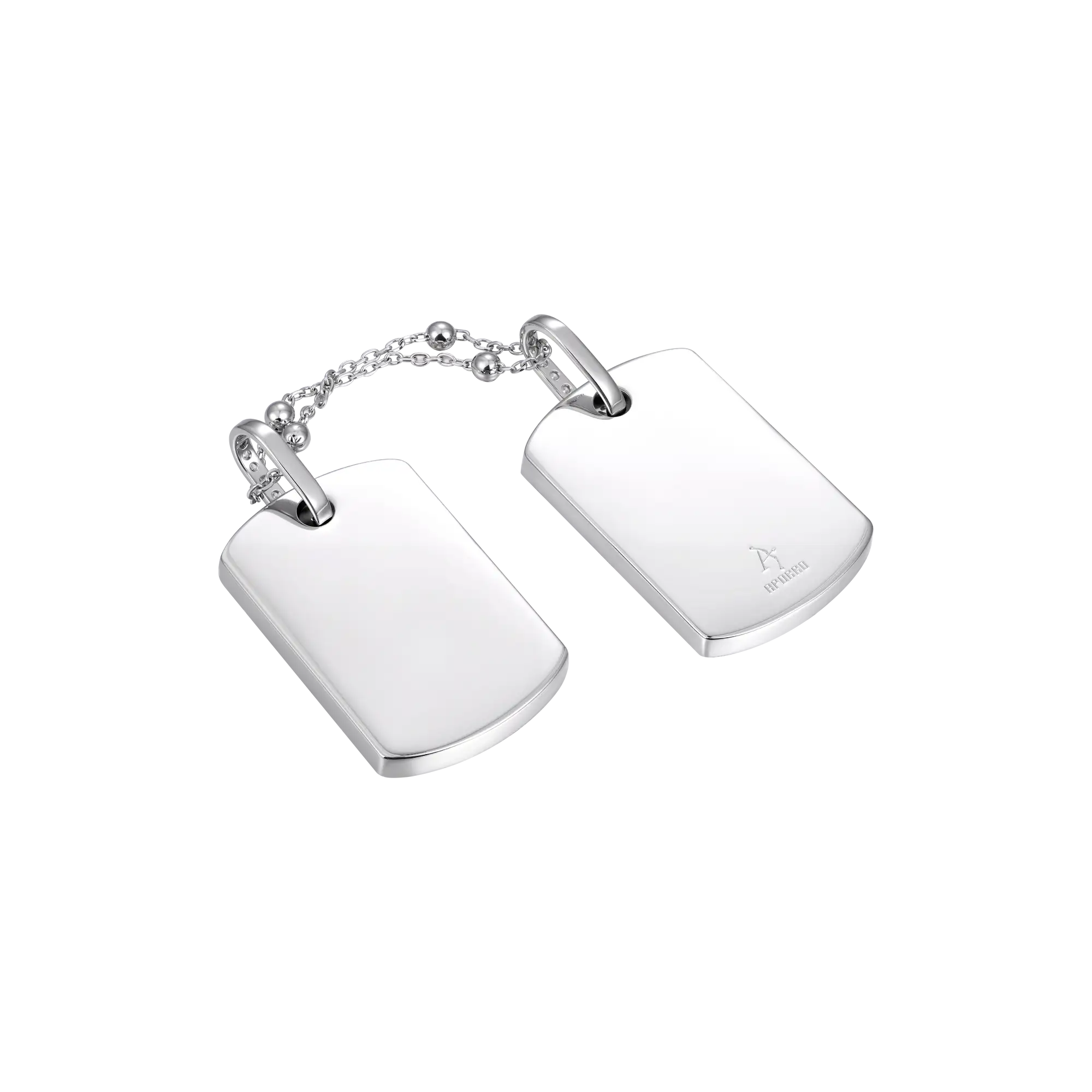 Custom Double Dog Tag Photo Frame Pendant