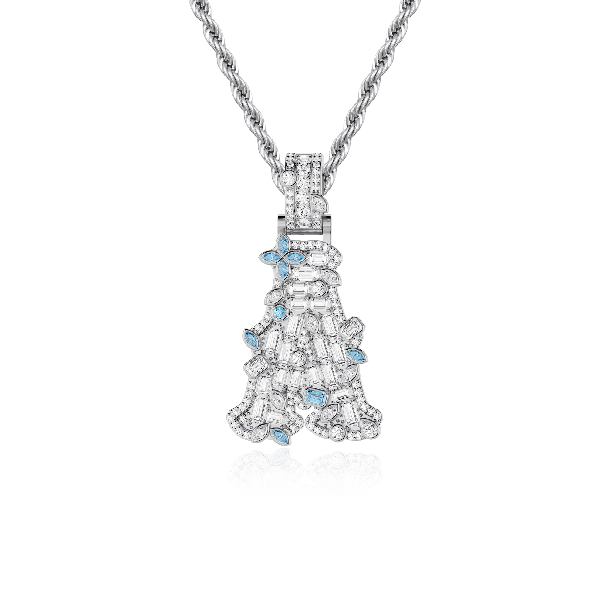 Custom Colored Bosox Font Pendant