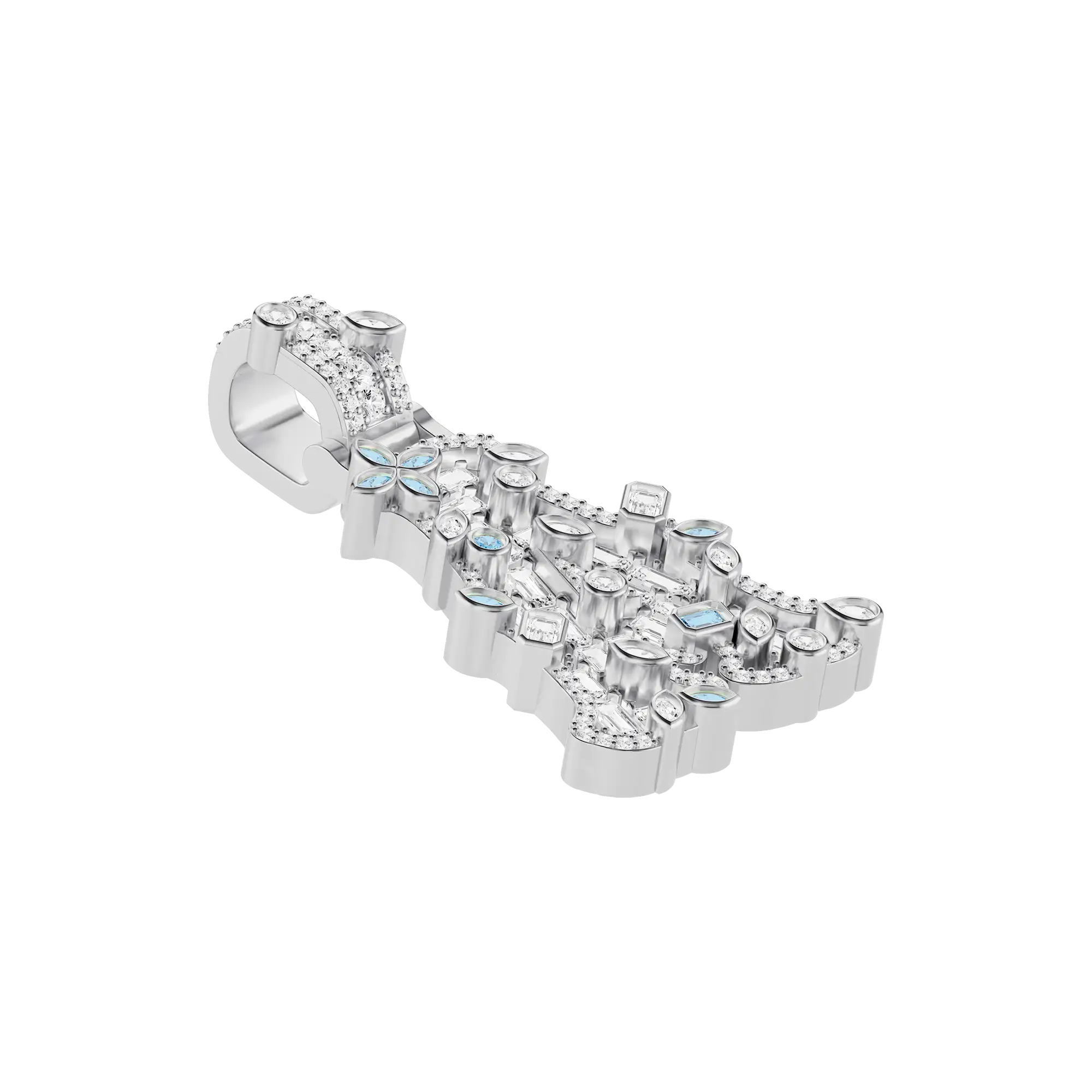 Custom Colored Bosox Font Pendant