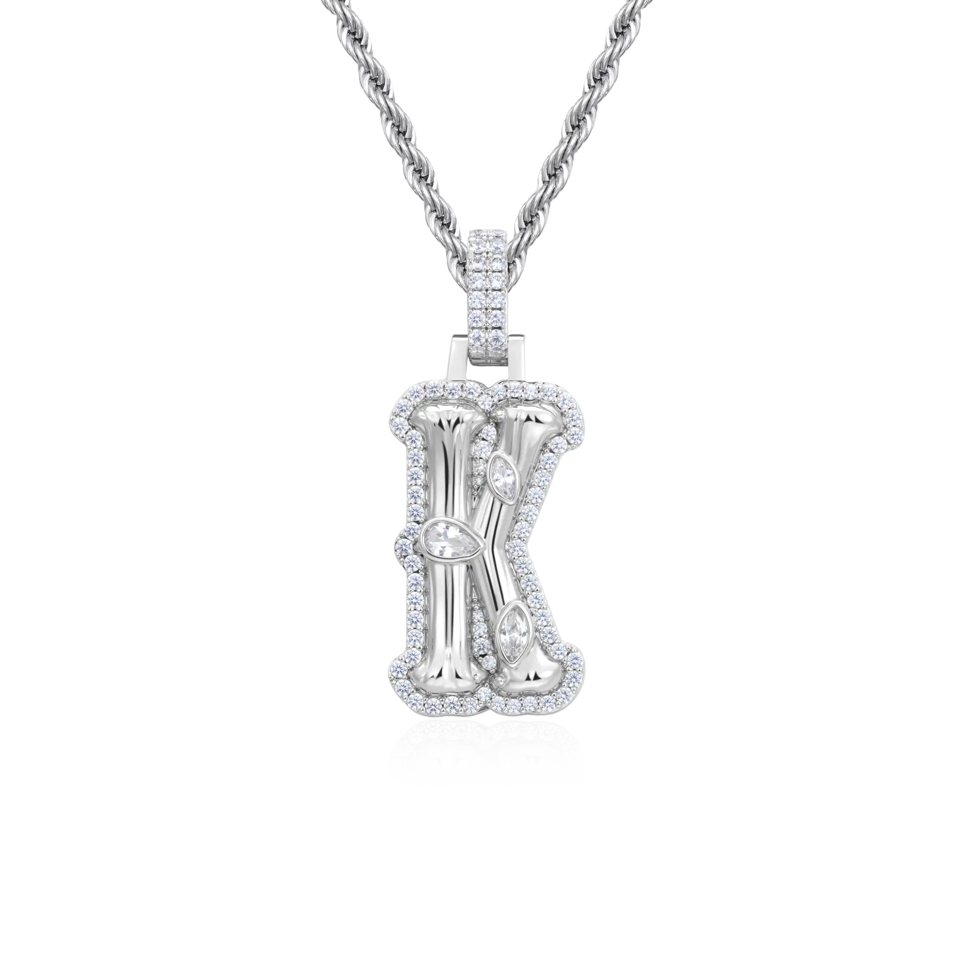 Custom Bone Font Pendant