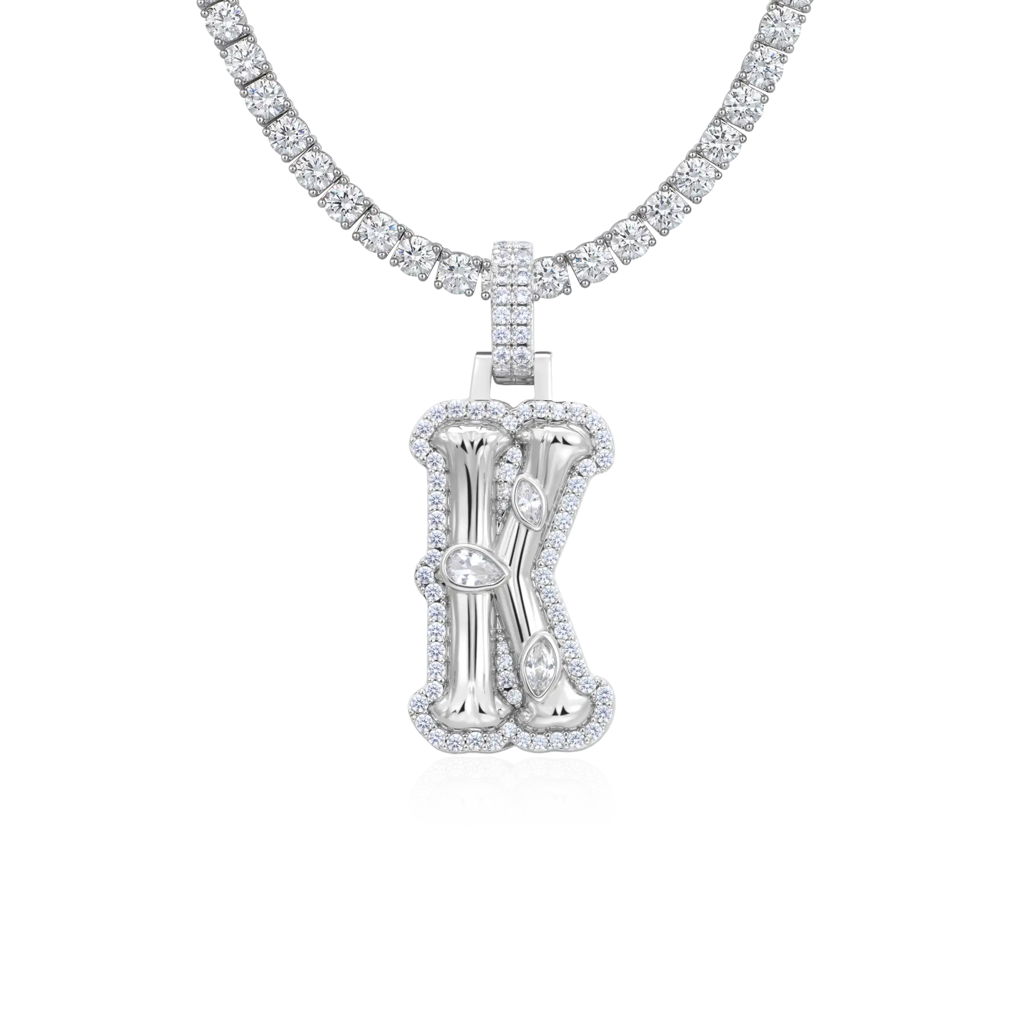 Custom Bone Font Pendant