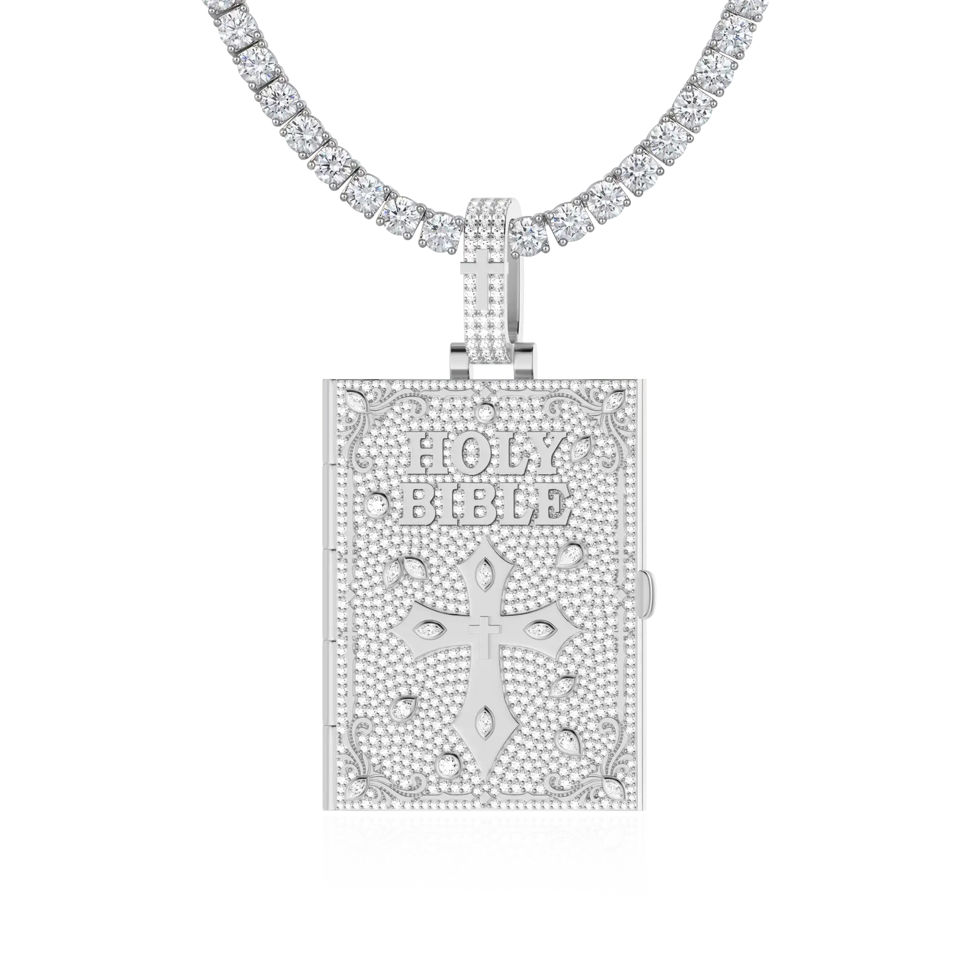 Custom Ice Bible Photo Pendant - 51mm