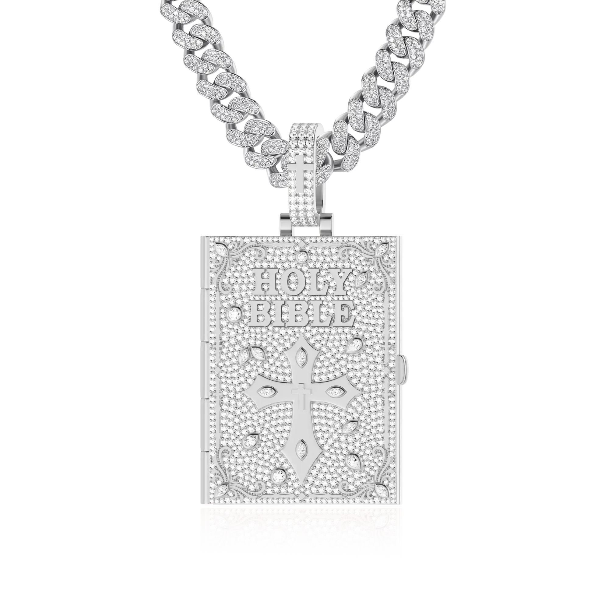 Custom Ice Bible Photo Pendant - 51mm