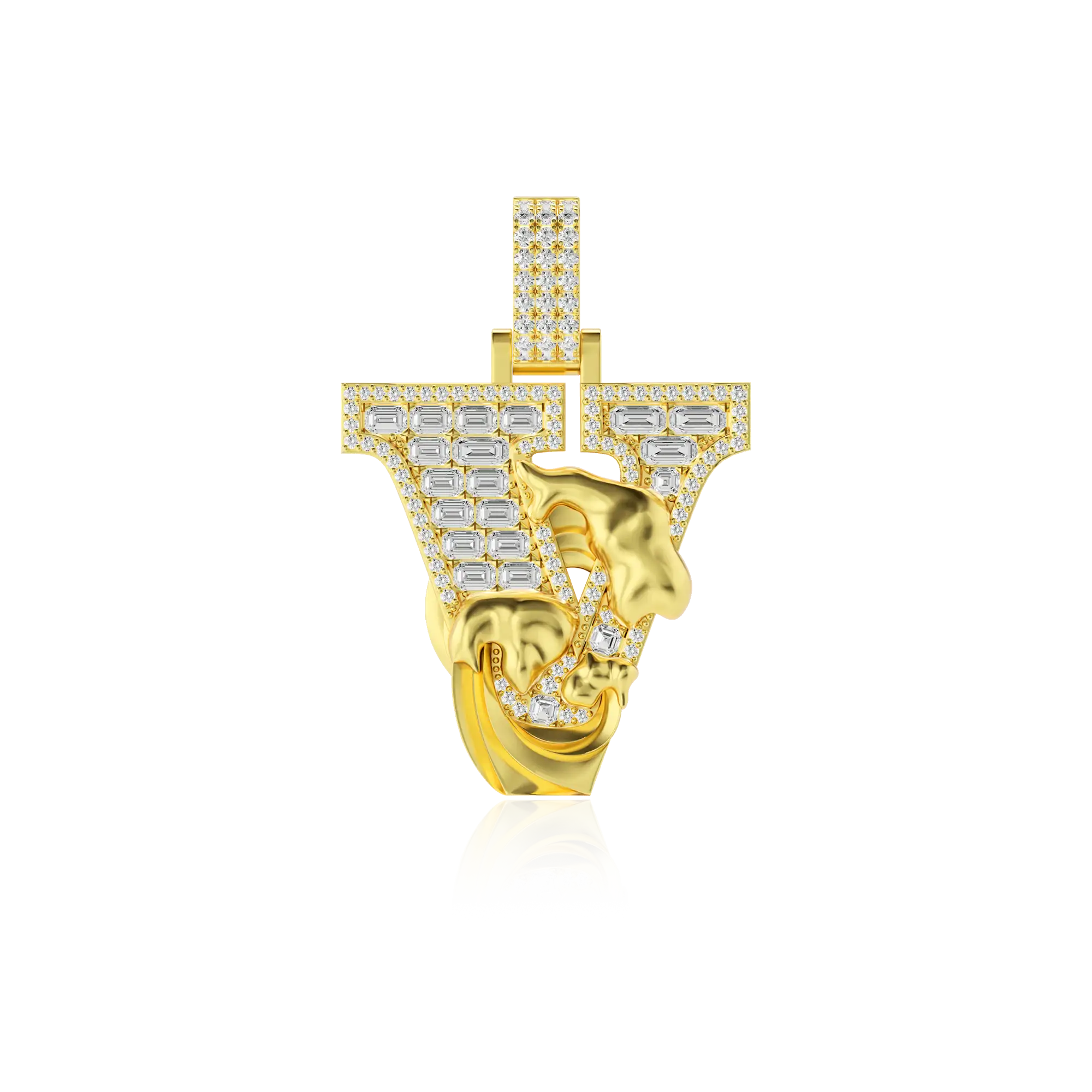 Custom Wave Font Pendant