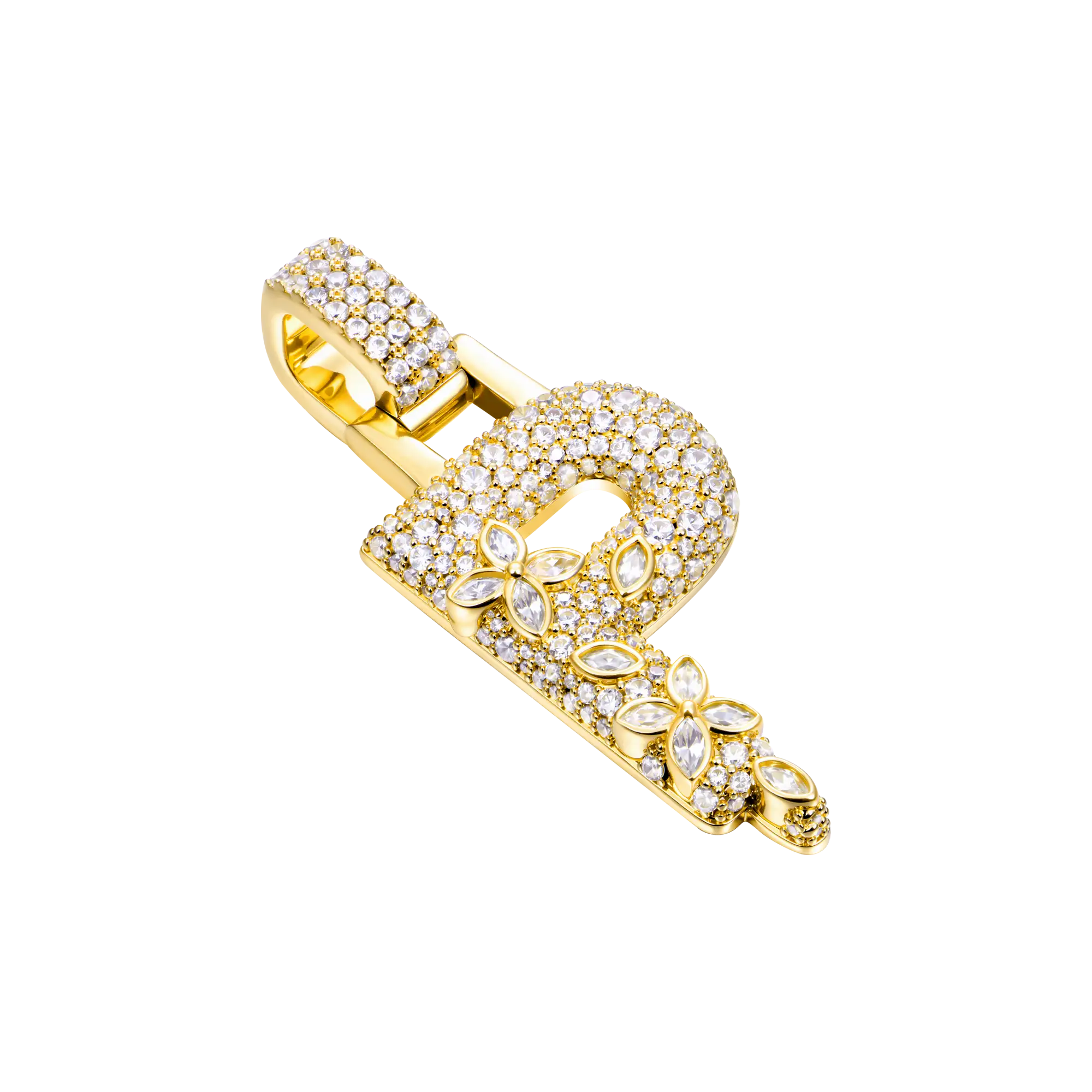 Custom Four Leaf Clover Font Pendant