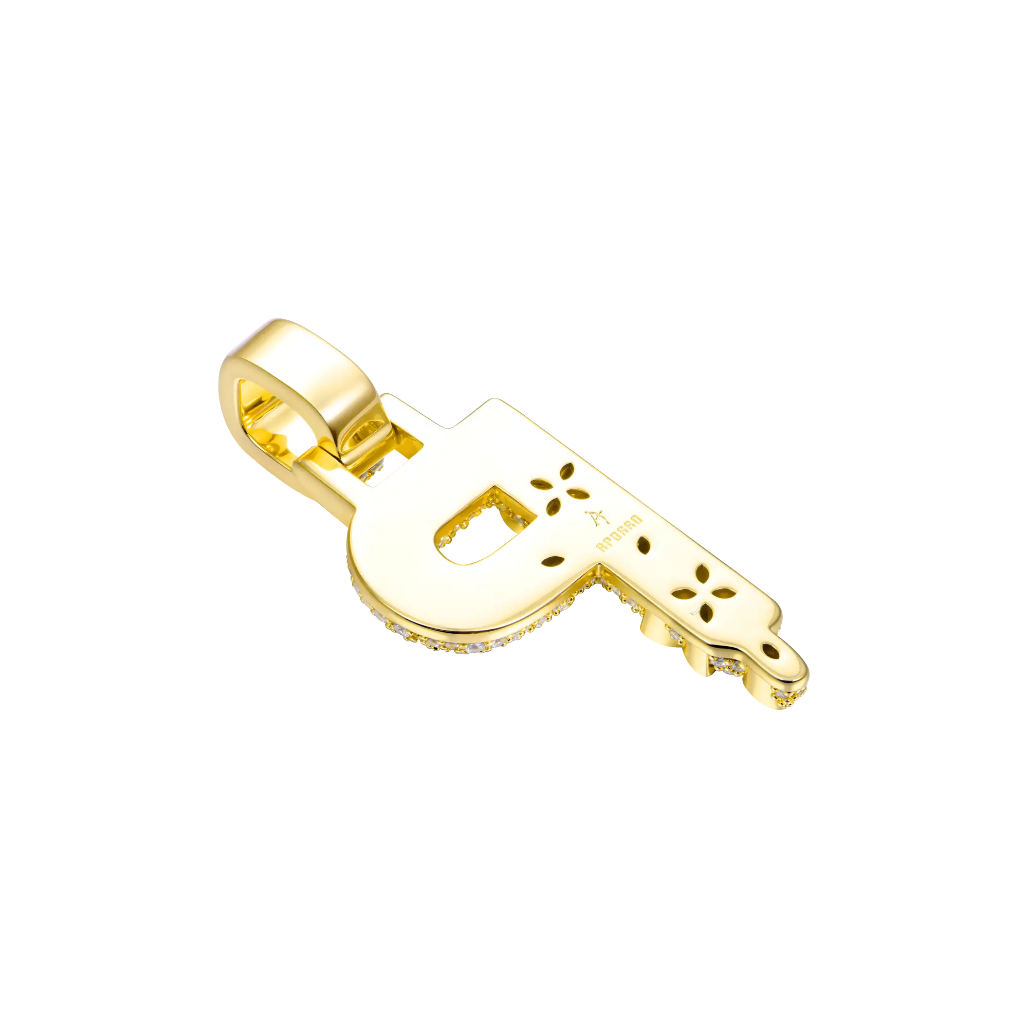 Custom Four Leaf Clover Font Pendant