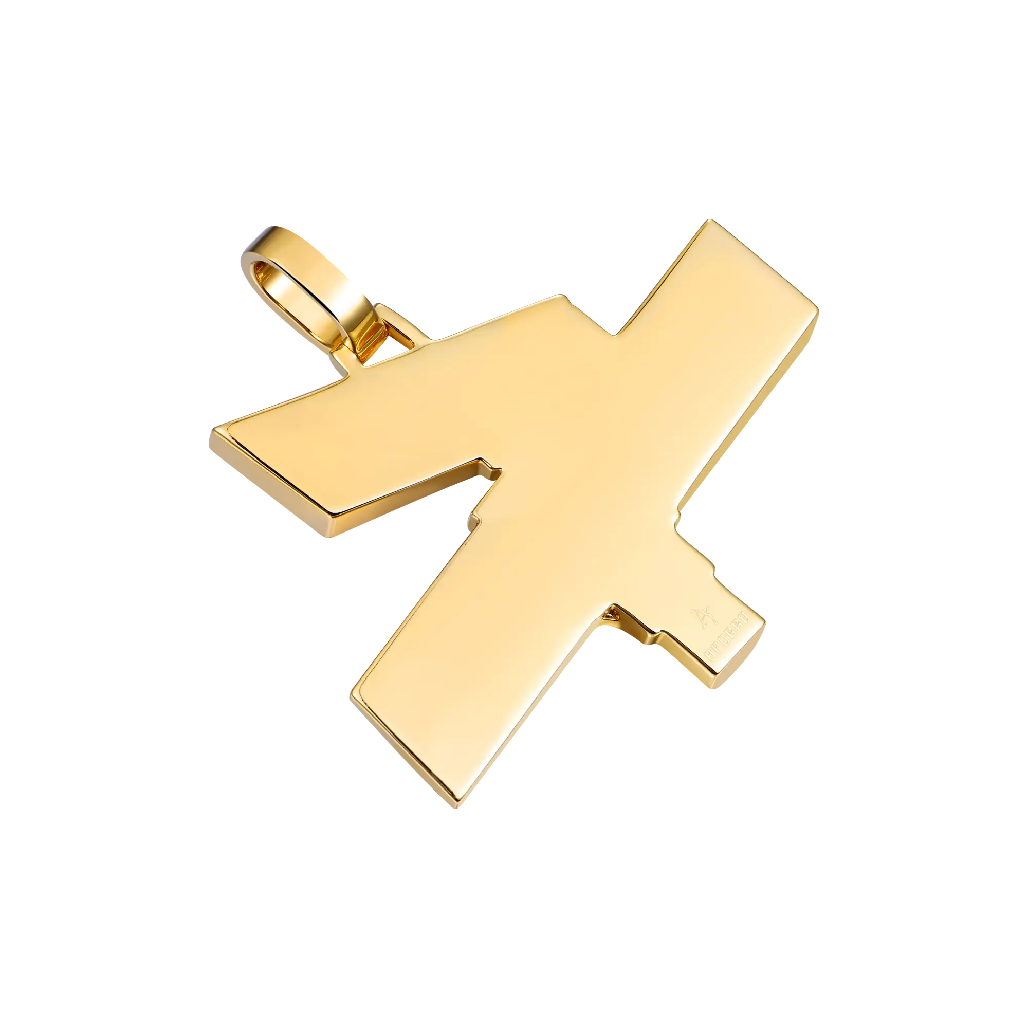 Custom White Iced Street Sign Pendant