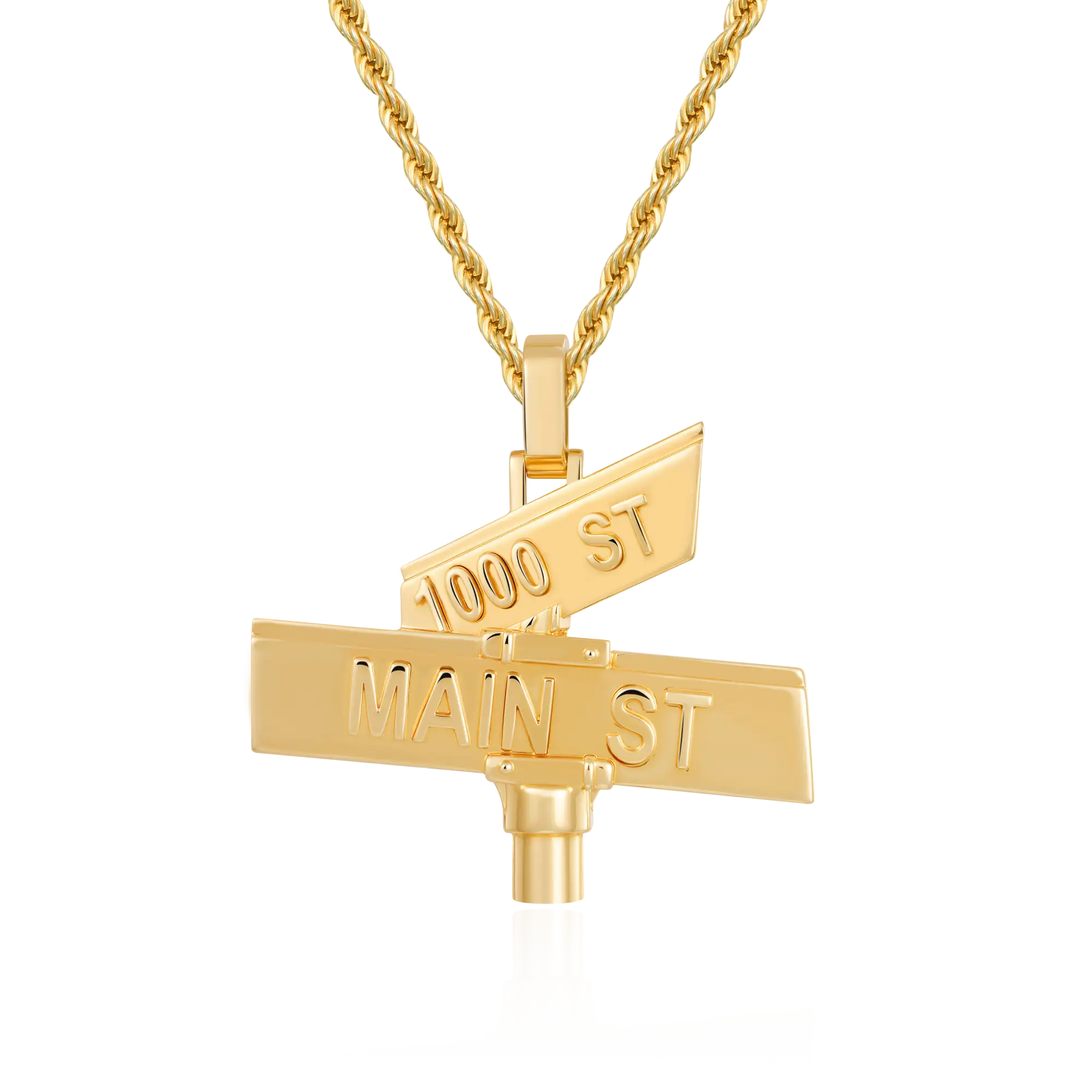 Custom Plain Street Sign Pendant