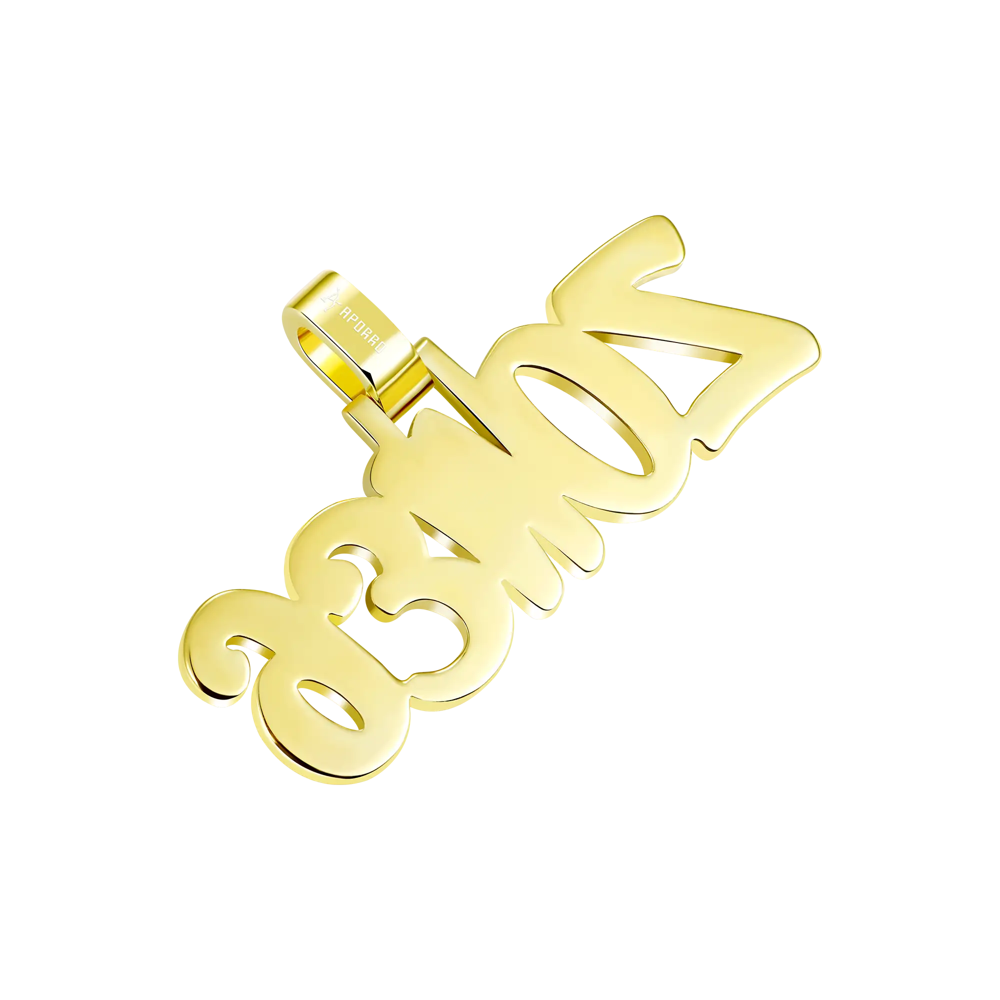 Custom Moissanite Romantic Font Letter/Number Name Pendant
