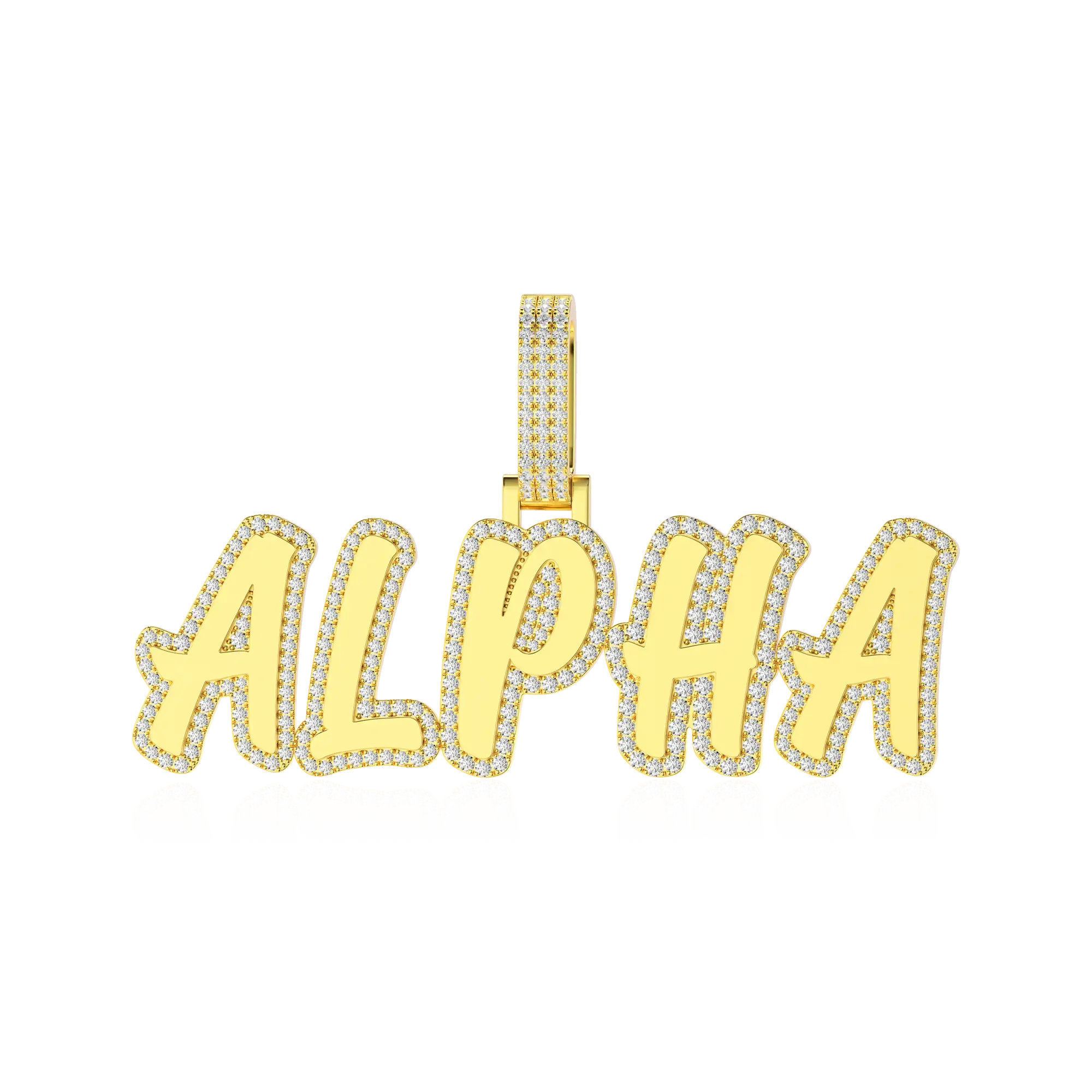 Custom Double Layer Romantic Font Letter/Font Pendant