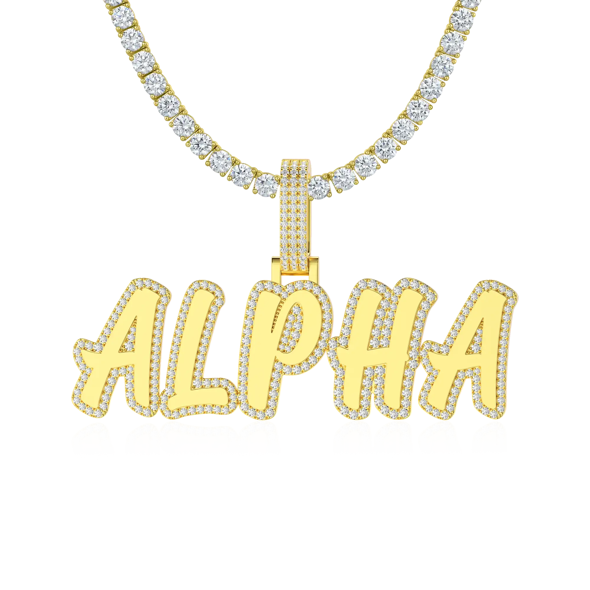 Custom Double Layer Romantic Font Letter/Font Pendant