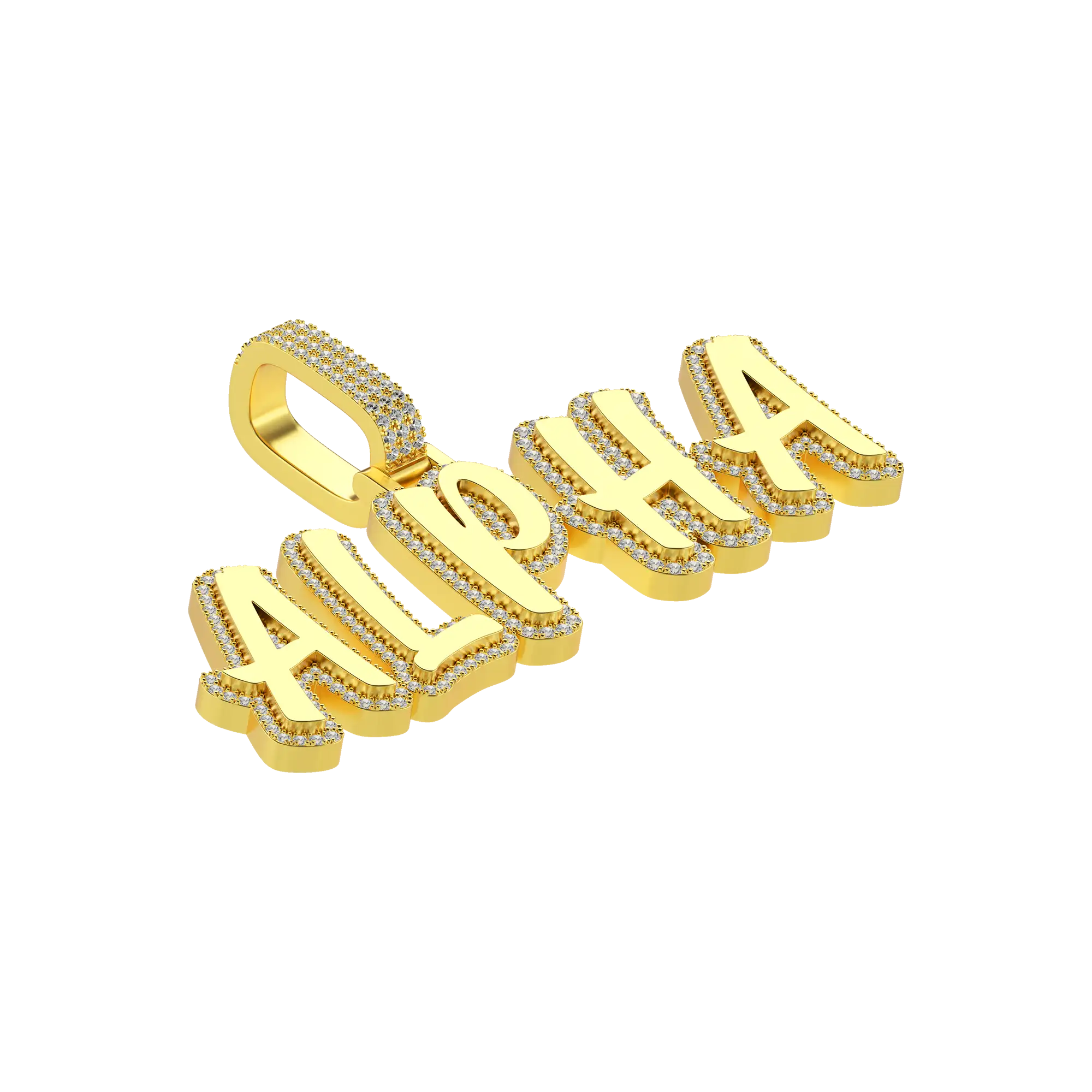 Custom Double Layer Romantic Font Letter/Font Pendant