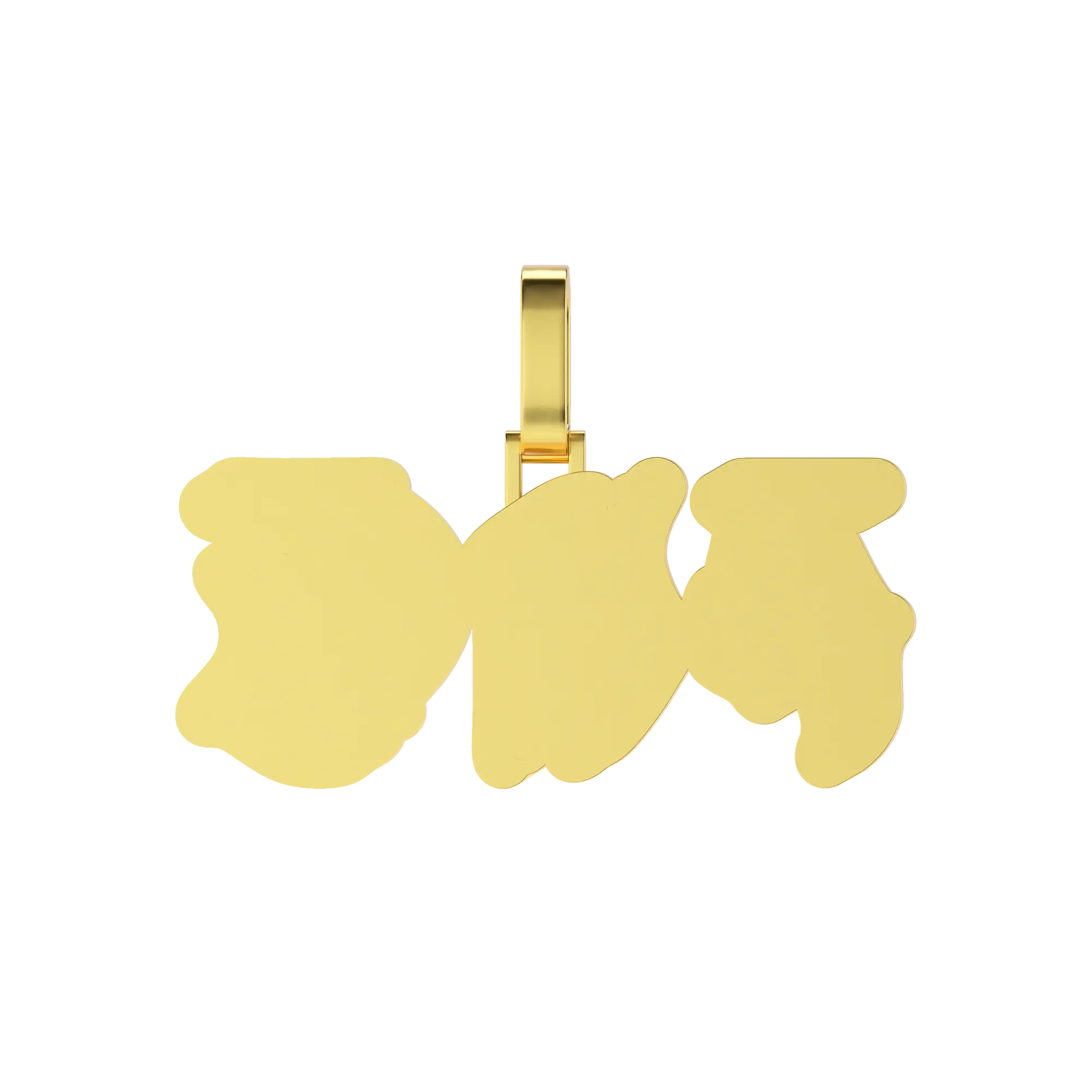 Custom Woven Set Letter Pendant