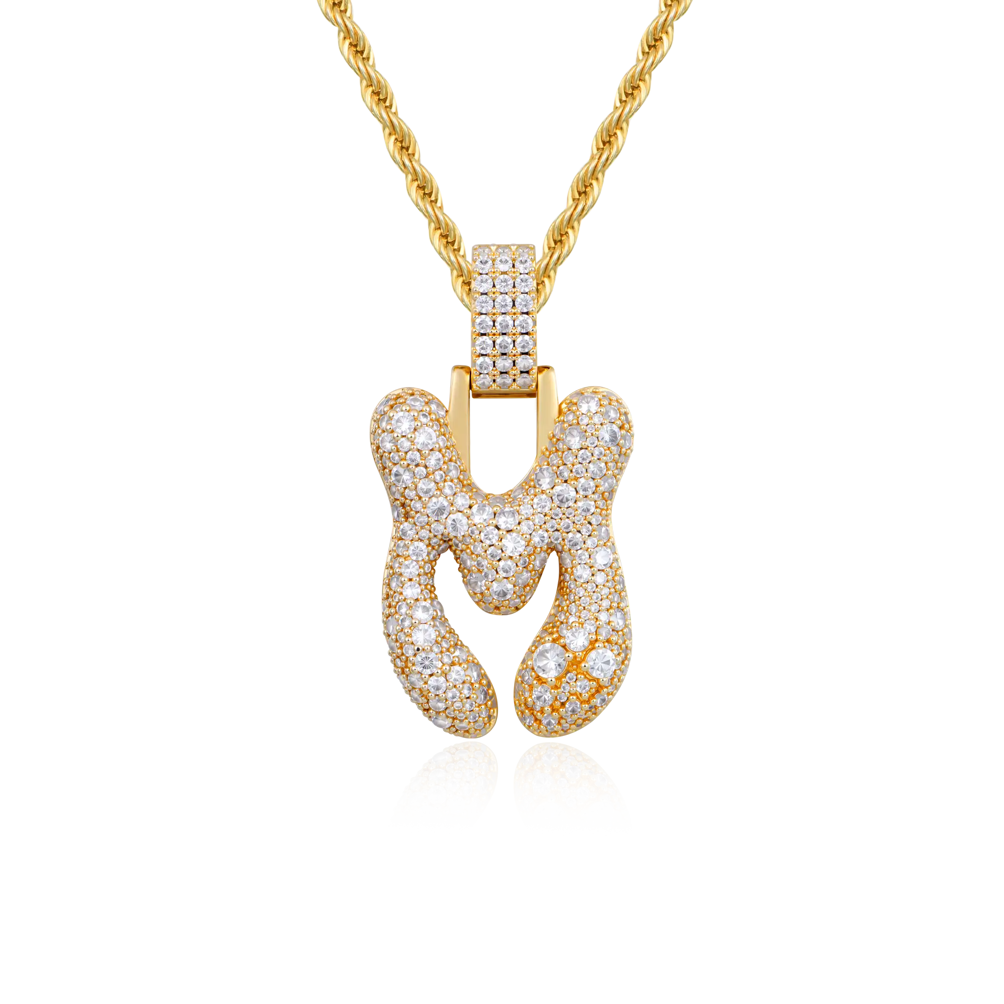 Custom Bubble Font Pendant - 30mm