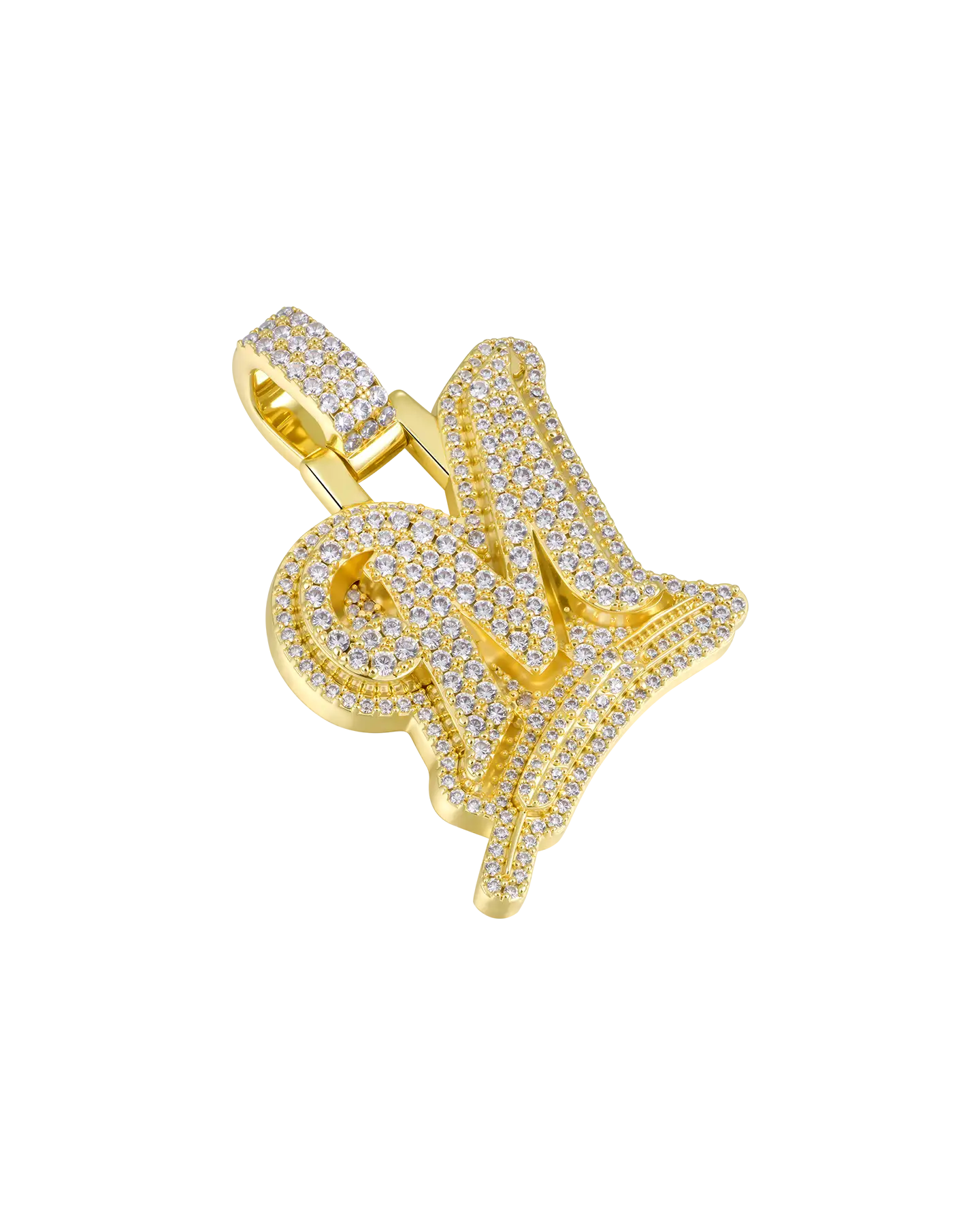 Custom Wheat Ears 3D Letter Pendant