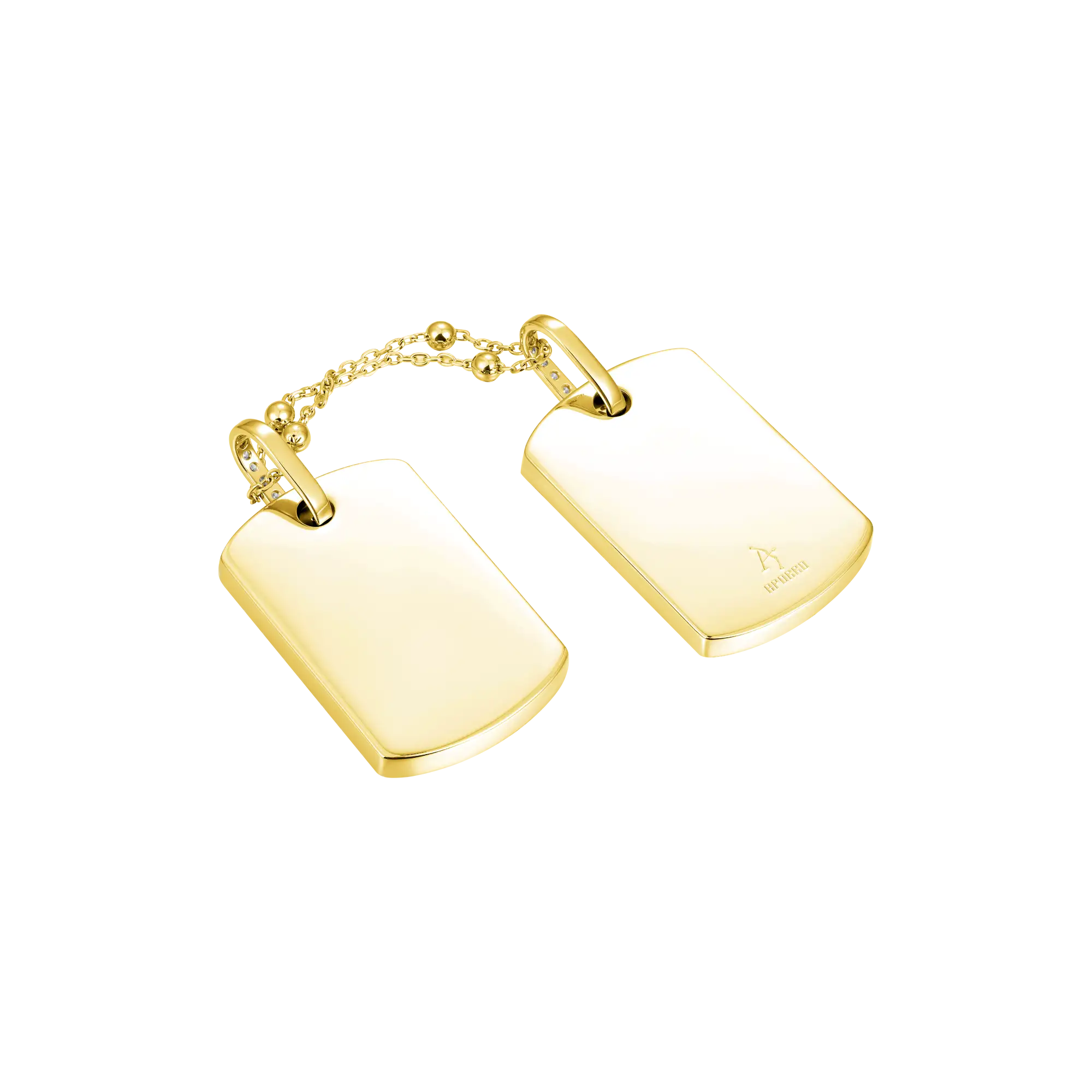 Custom Double Dog Tag Photo Frame Pendant