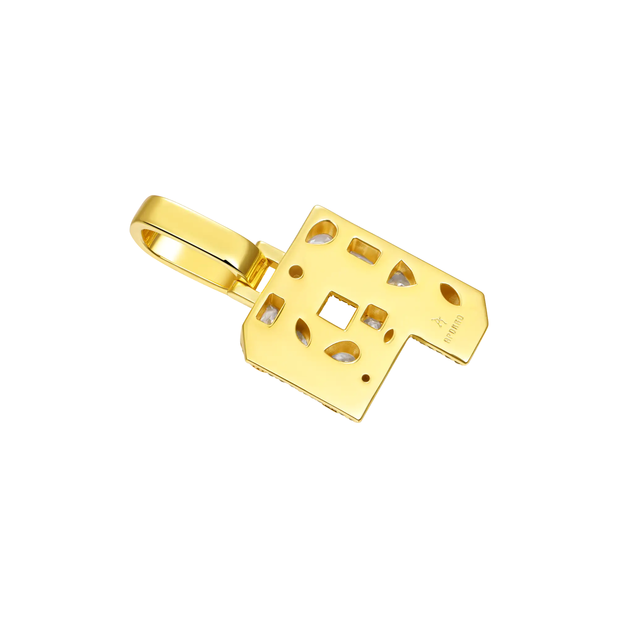 Custom Shaped Cut Three-dimensional Letter Pendant