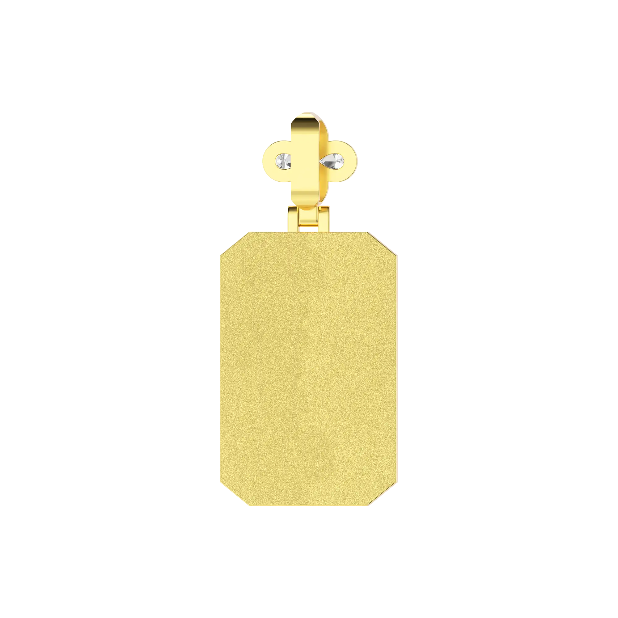 Custom Special Cut Letter Square Pendant