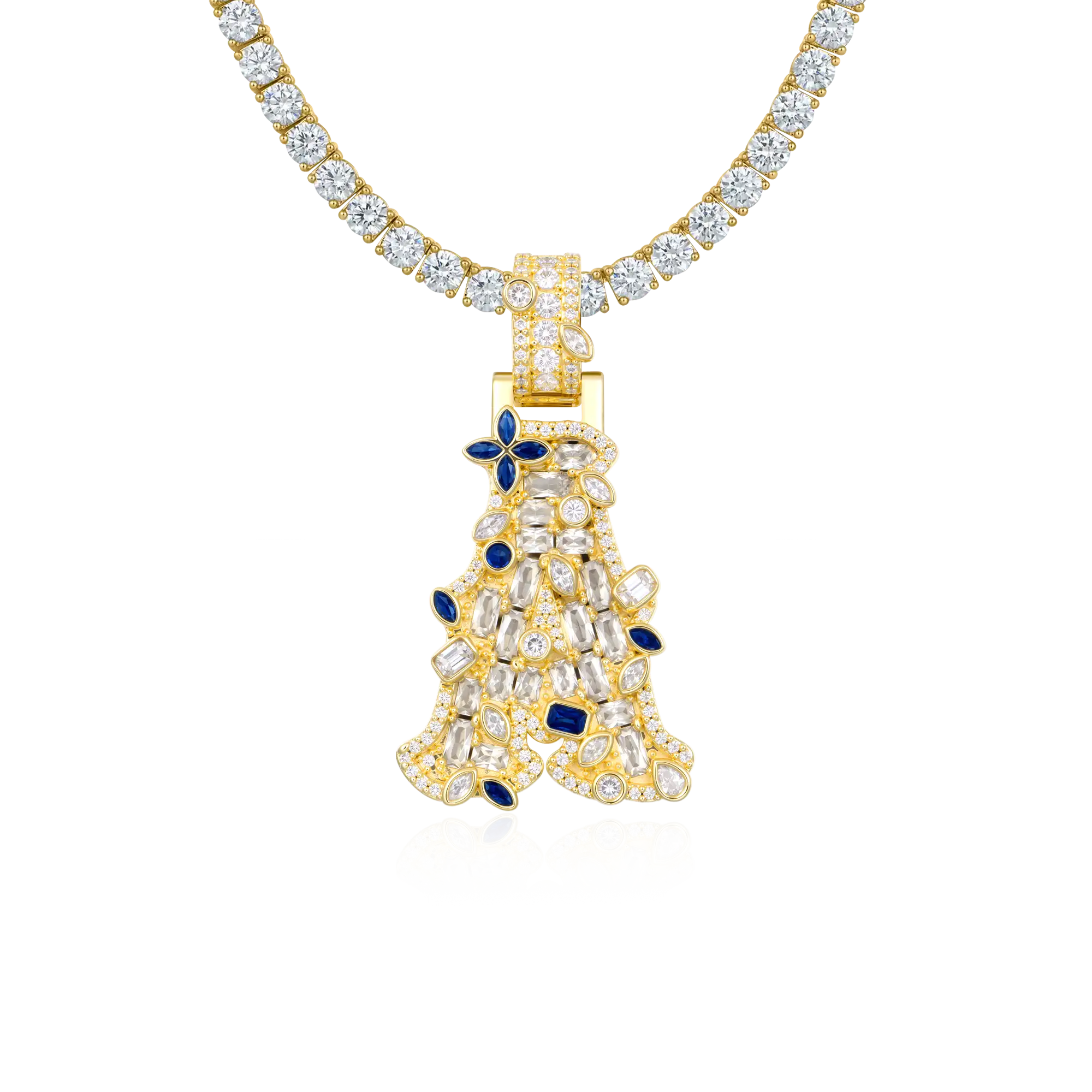 Custom Colored Bosox Font Pendant