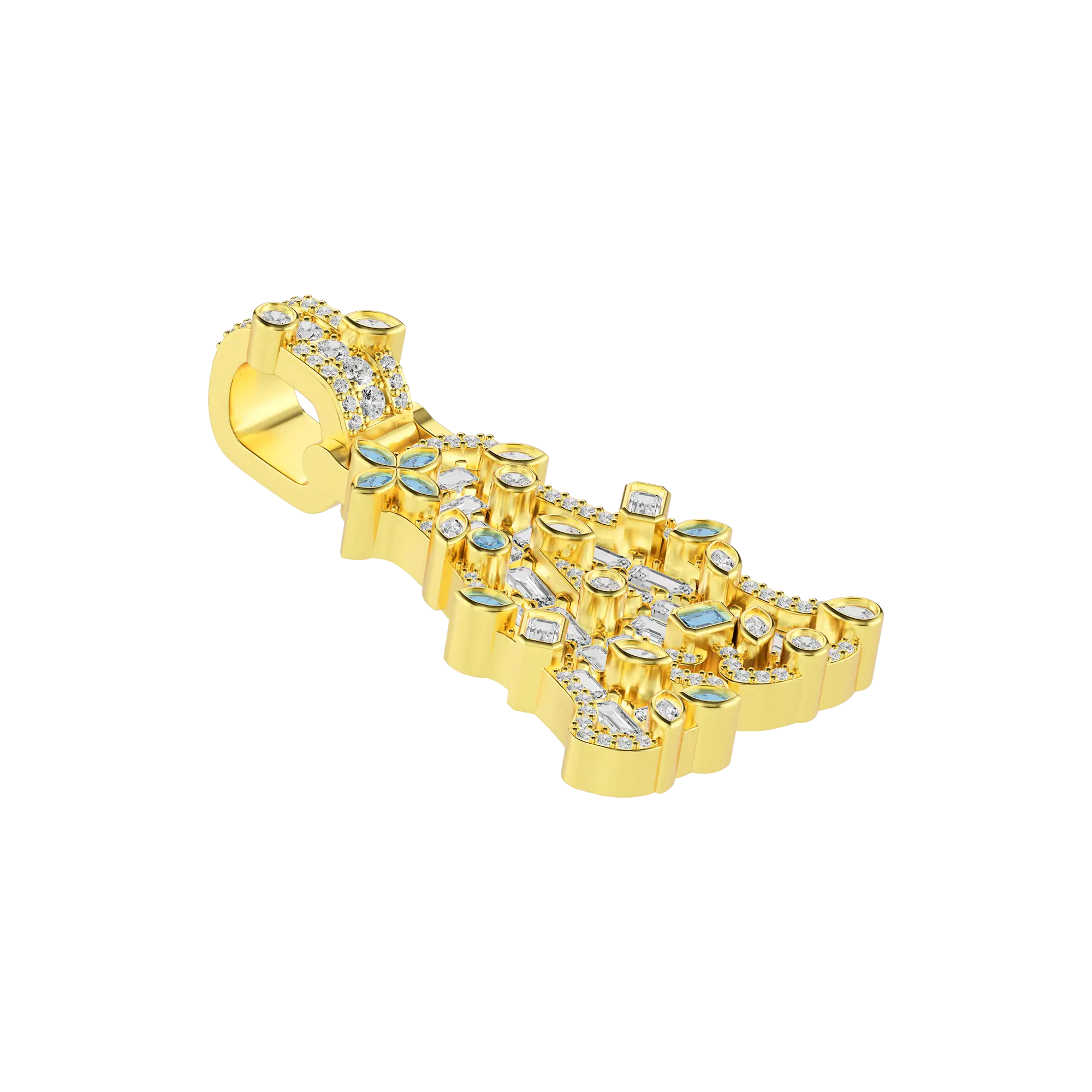 Custom Colored Bosox Font Pendant