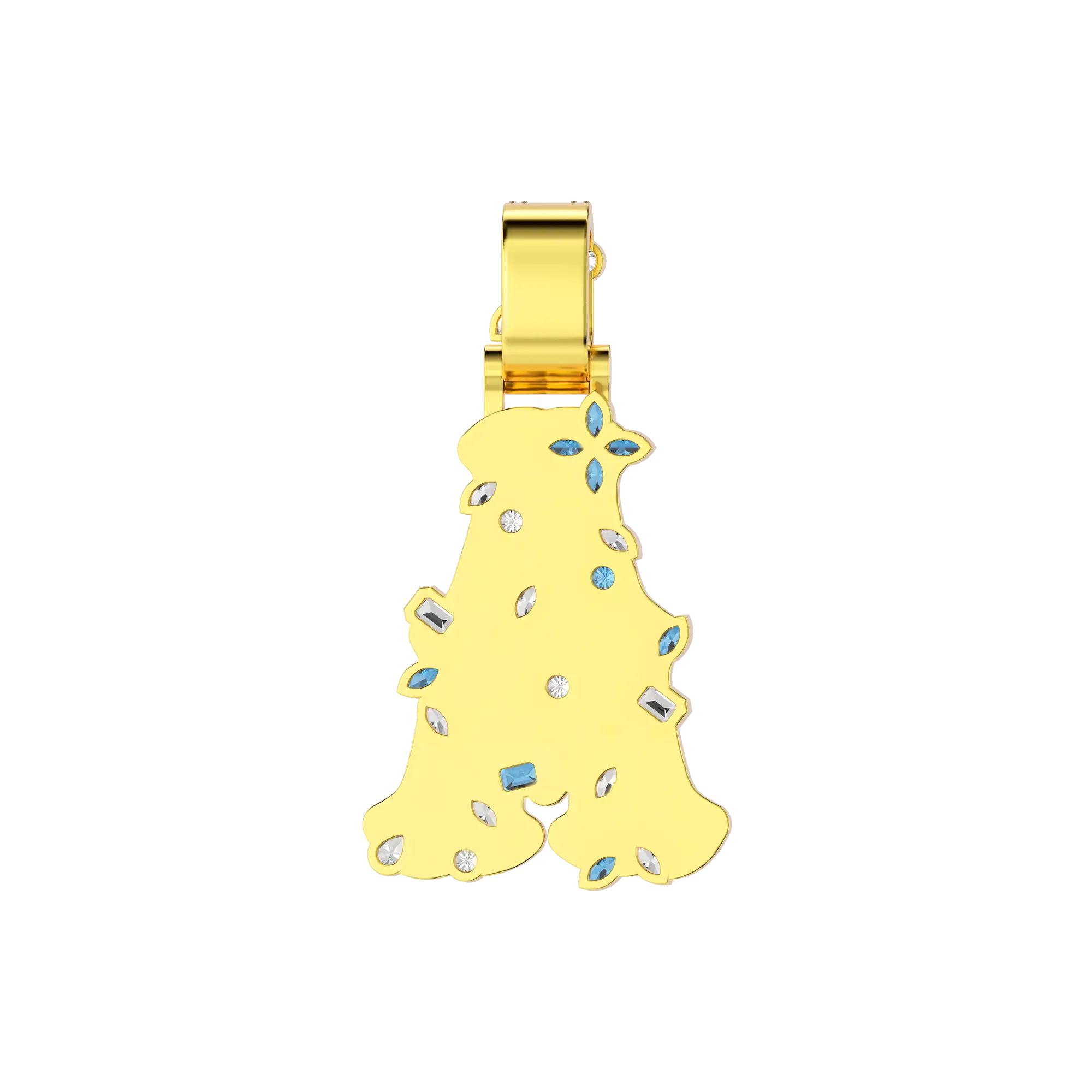 Custom Colored Bosox Font Pendant