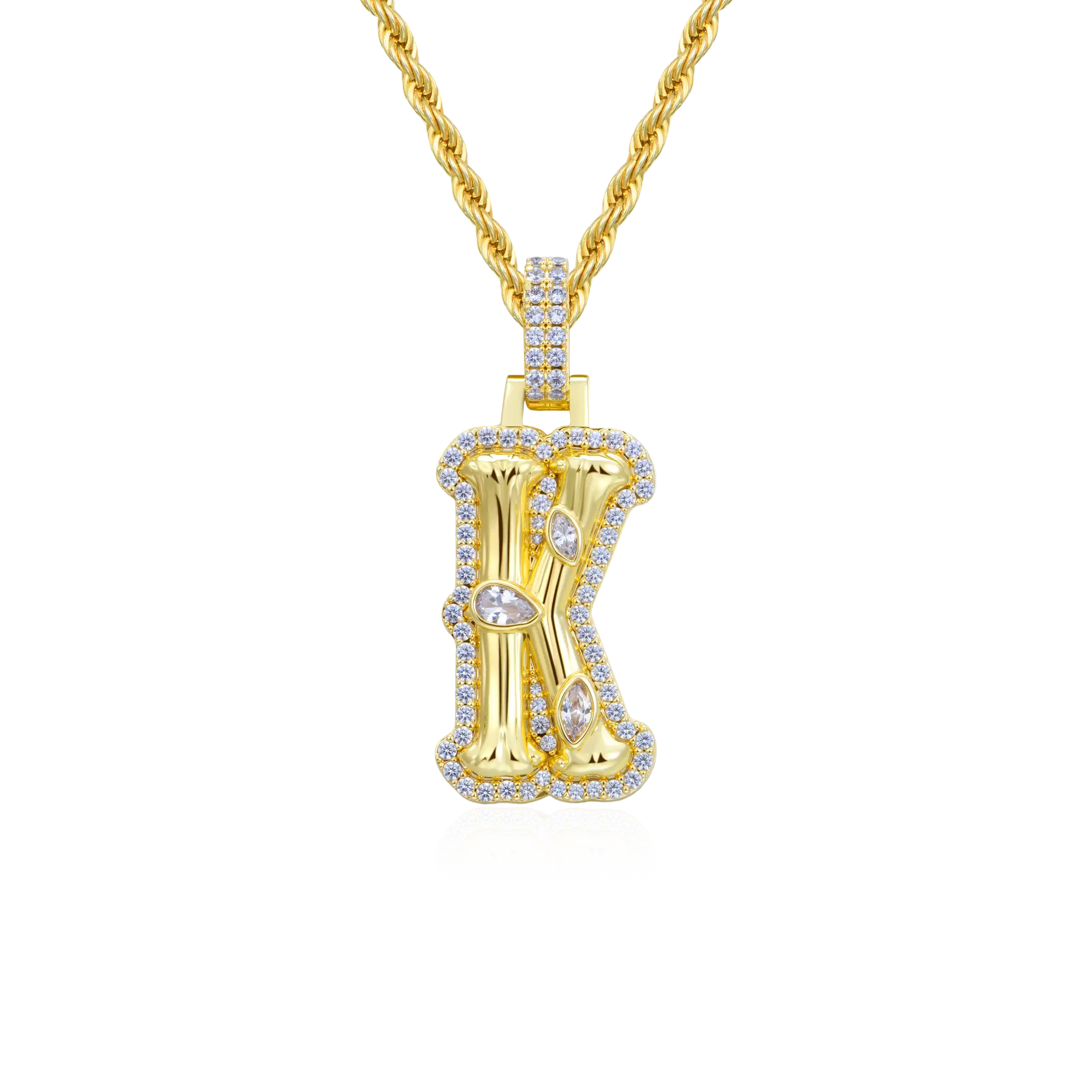 Custom Bone Font Pendant