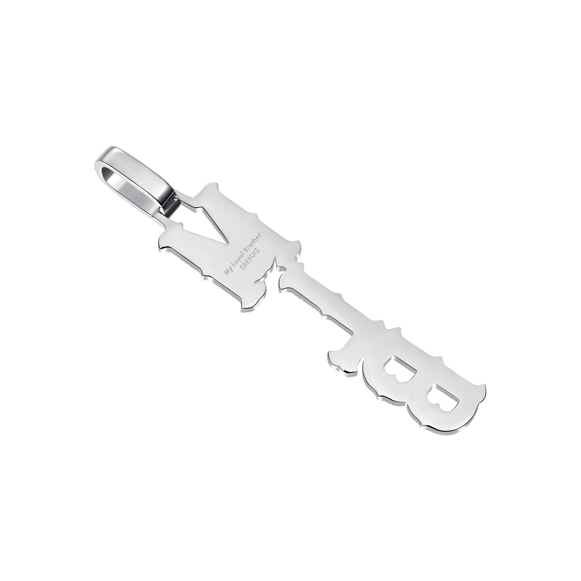 Custom Moissanite Bosox Font/Number Gold Name Vertical Letter Pendant