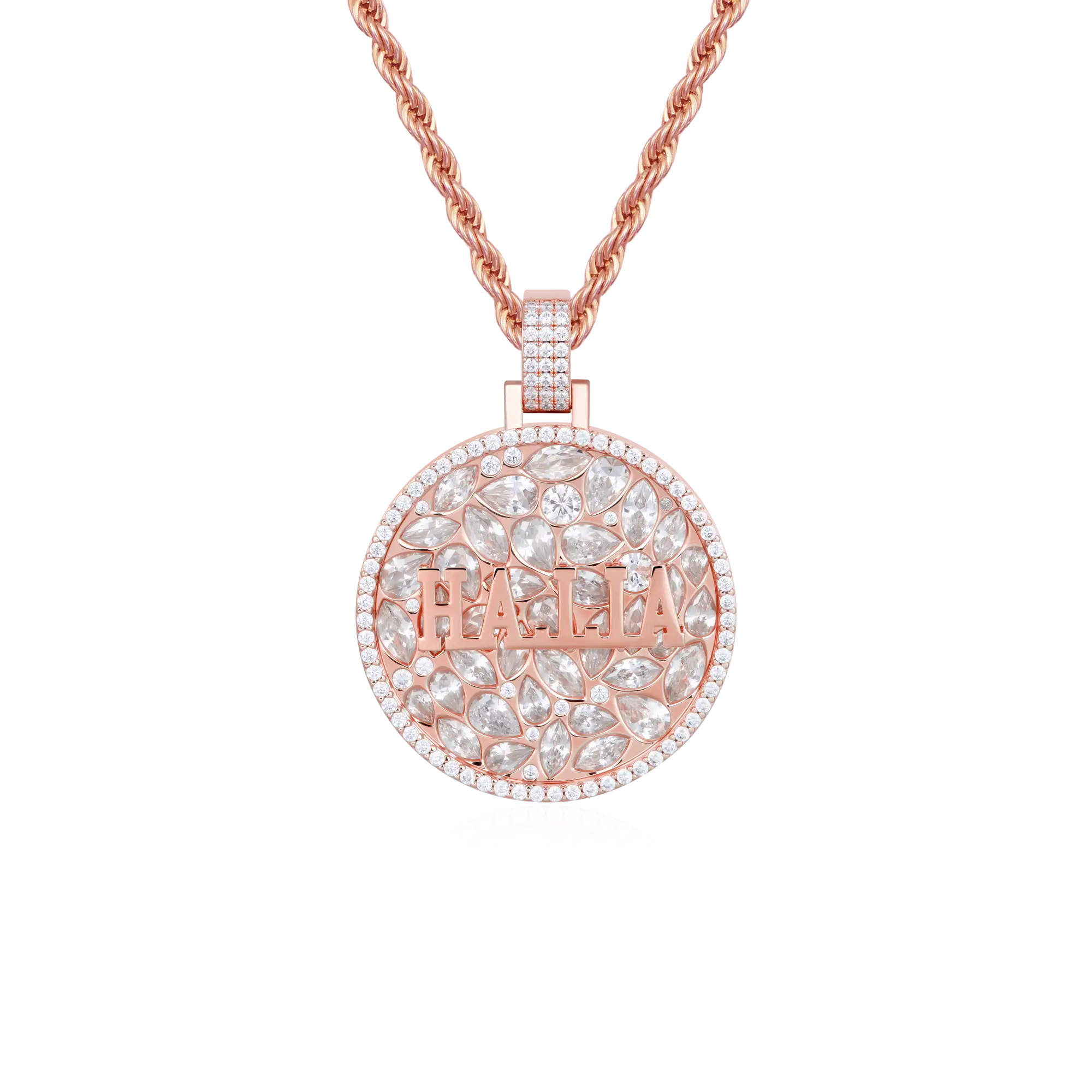 Custom Engraved Name Badge Pendant