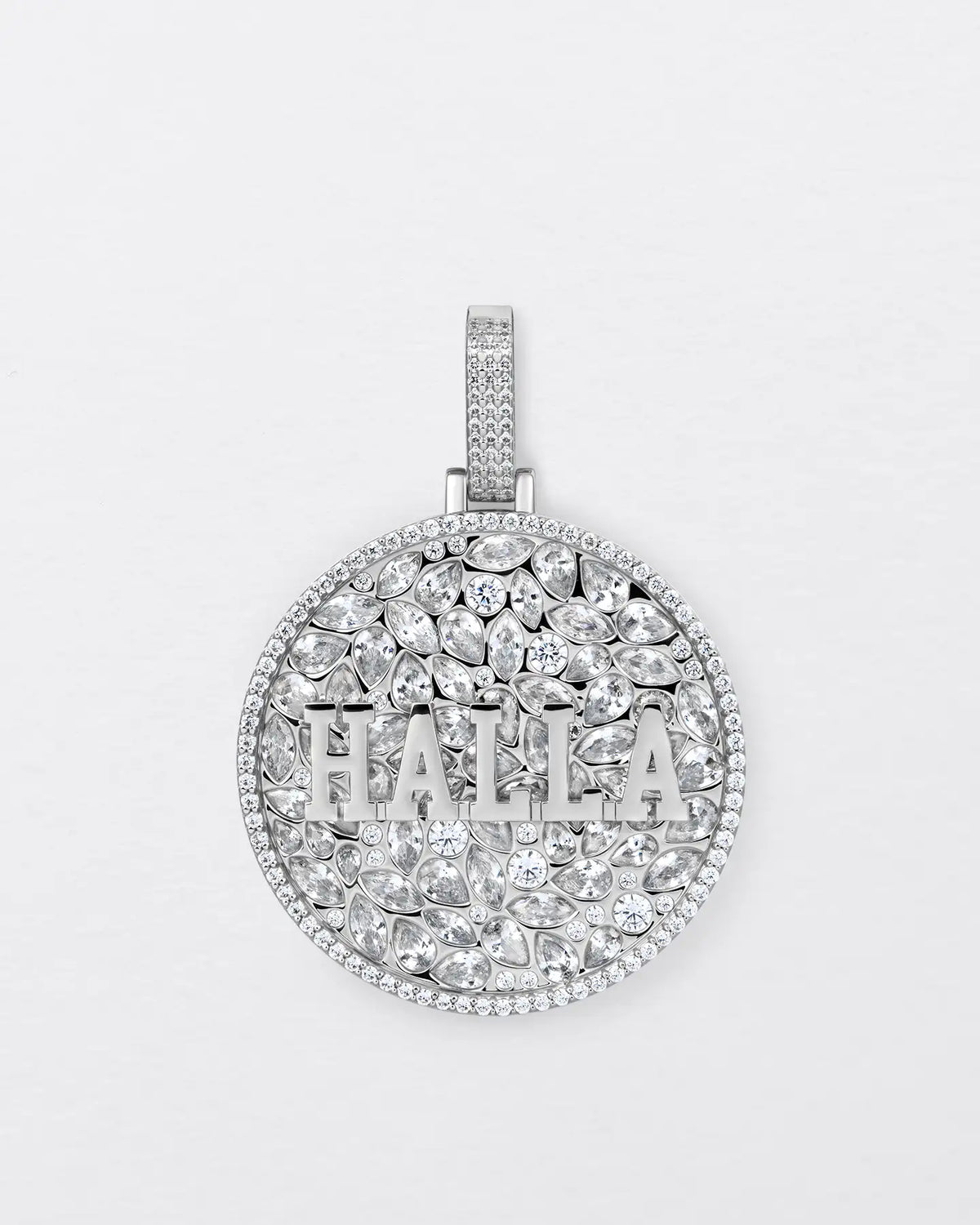 Custom Engraved Name Badge Pendant - 51mm