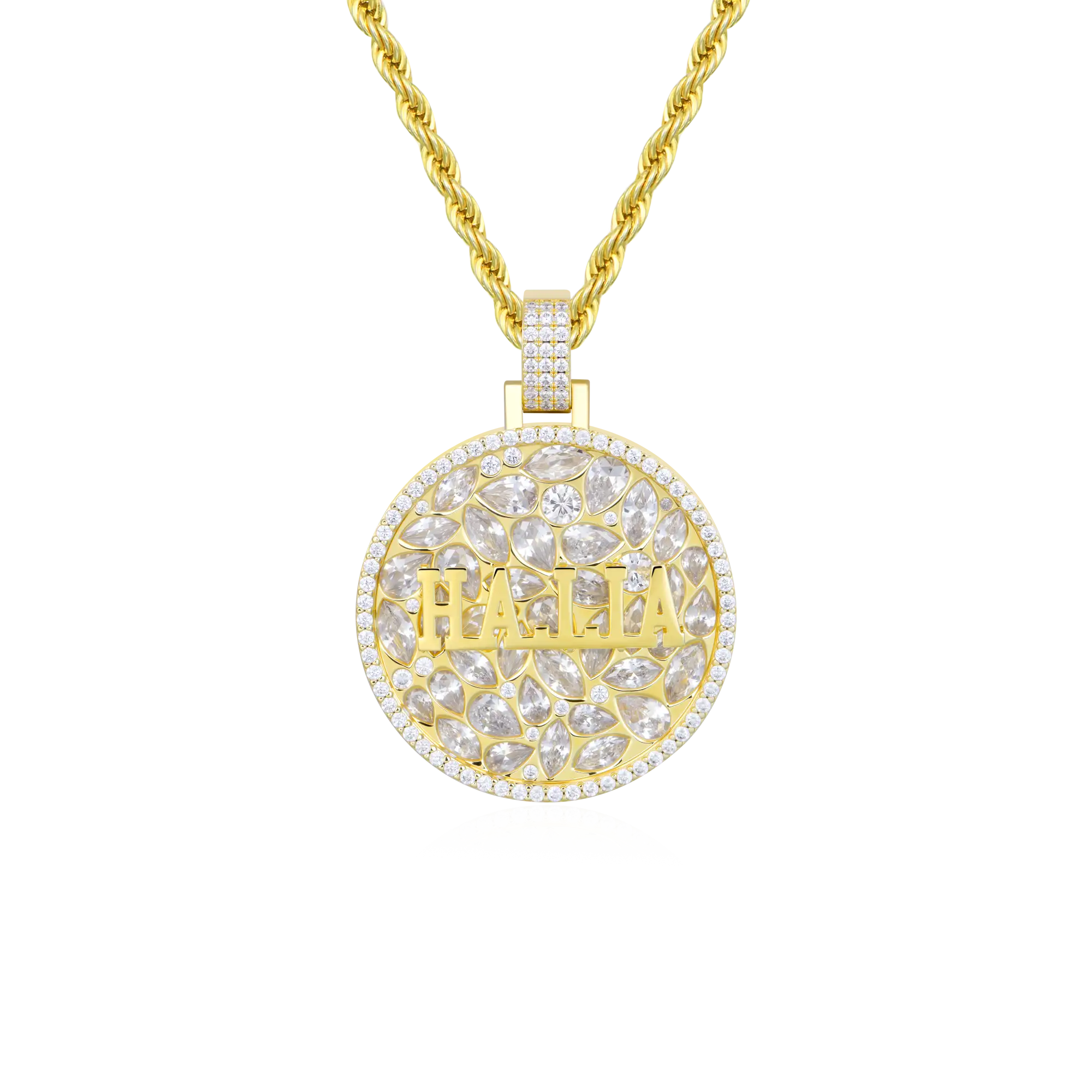 Custom Engraved Name Badge Pendant