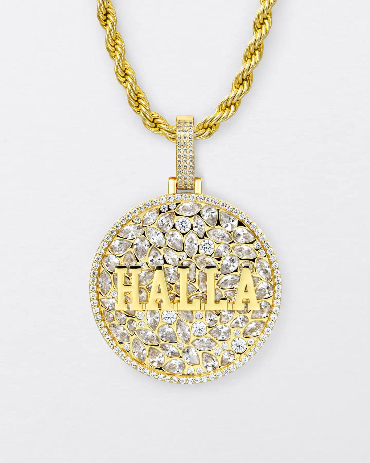 Custom Engraved Name Badge Pendant - 51mm