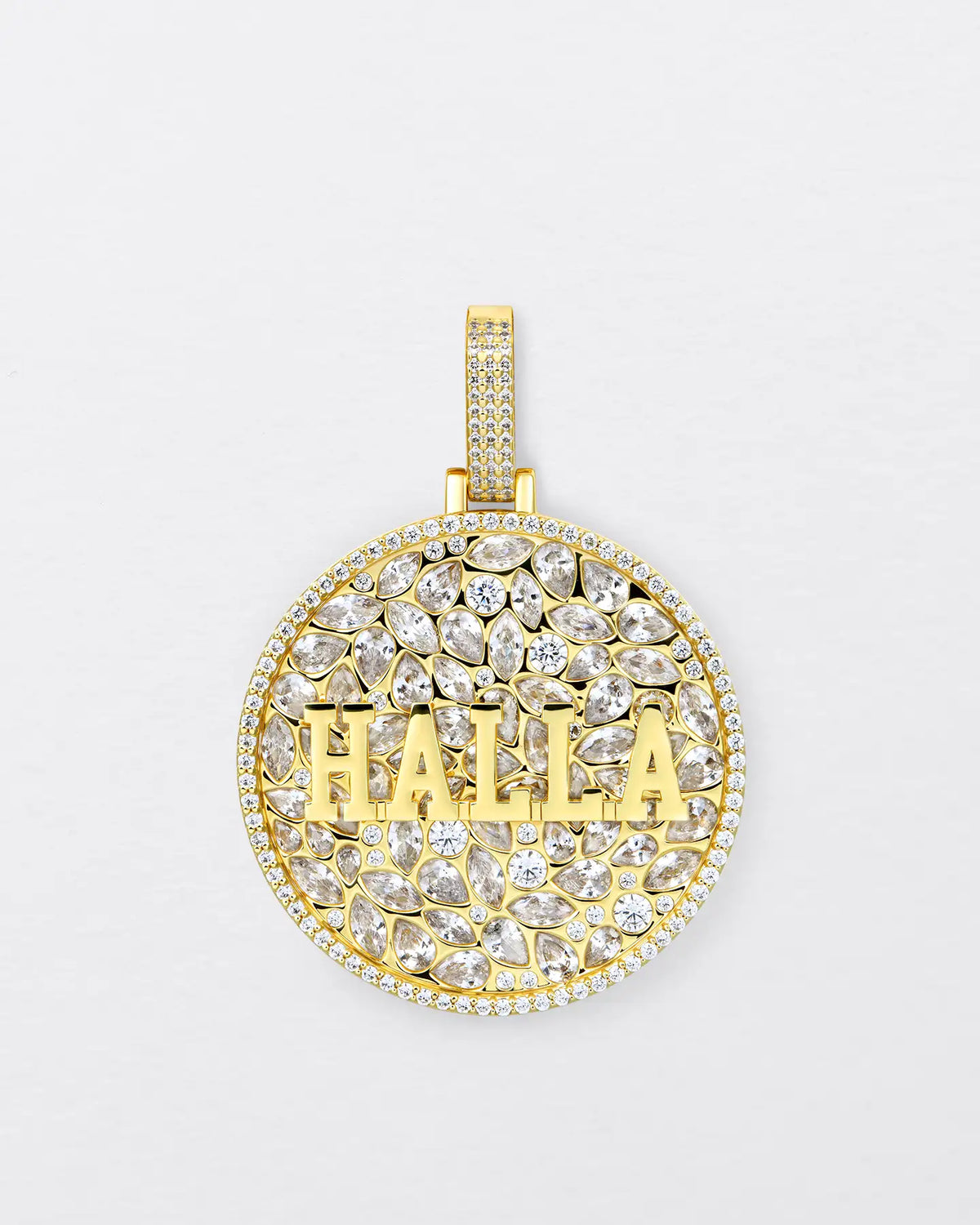 Custom Engraved Name Badge Pendant - 51mm