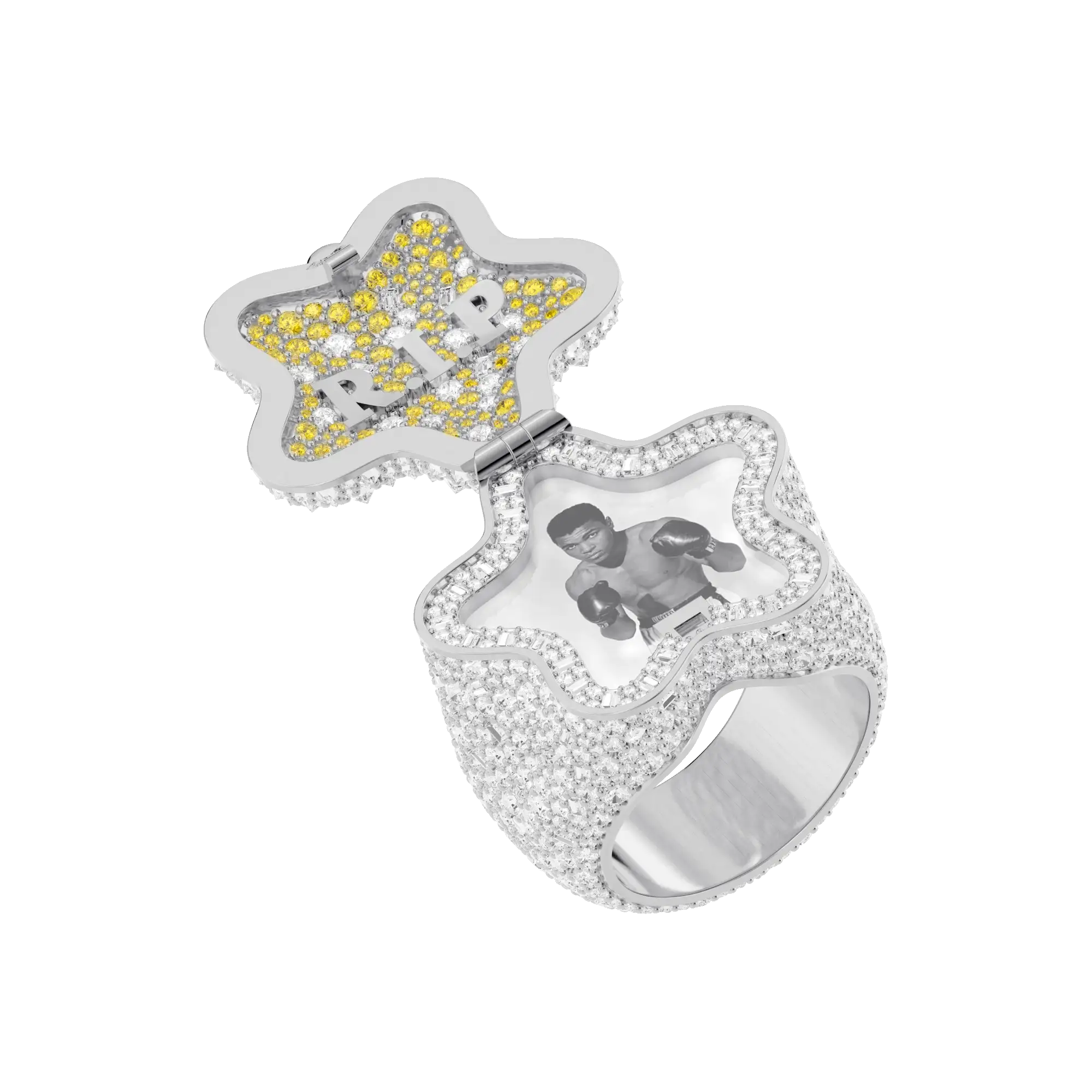 Custom “Star” Flip Photo Ring