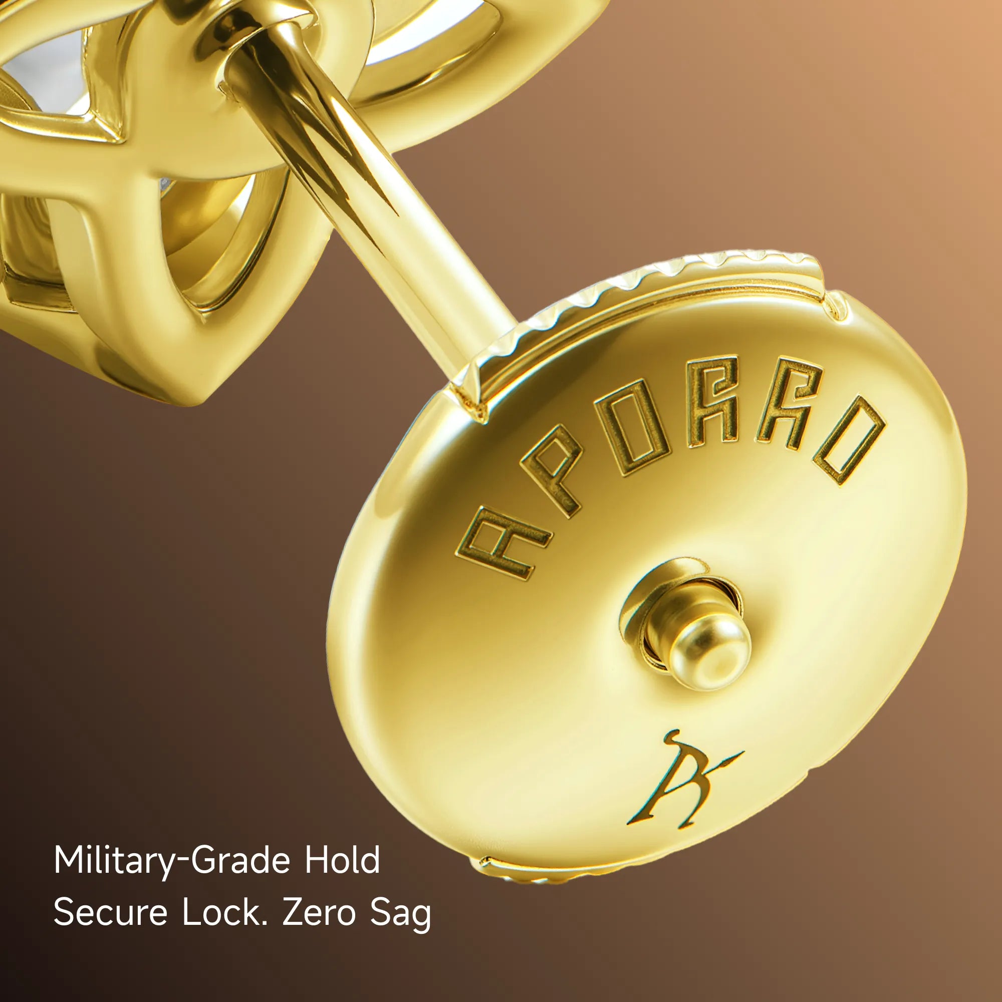 S925 Solid Clover Cut Stud Earrings - Pair