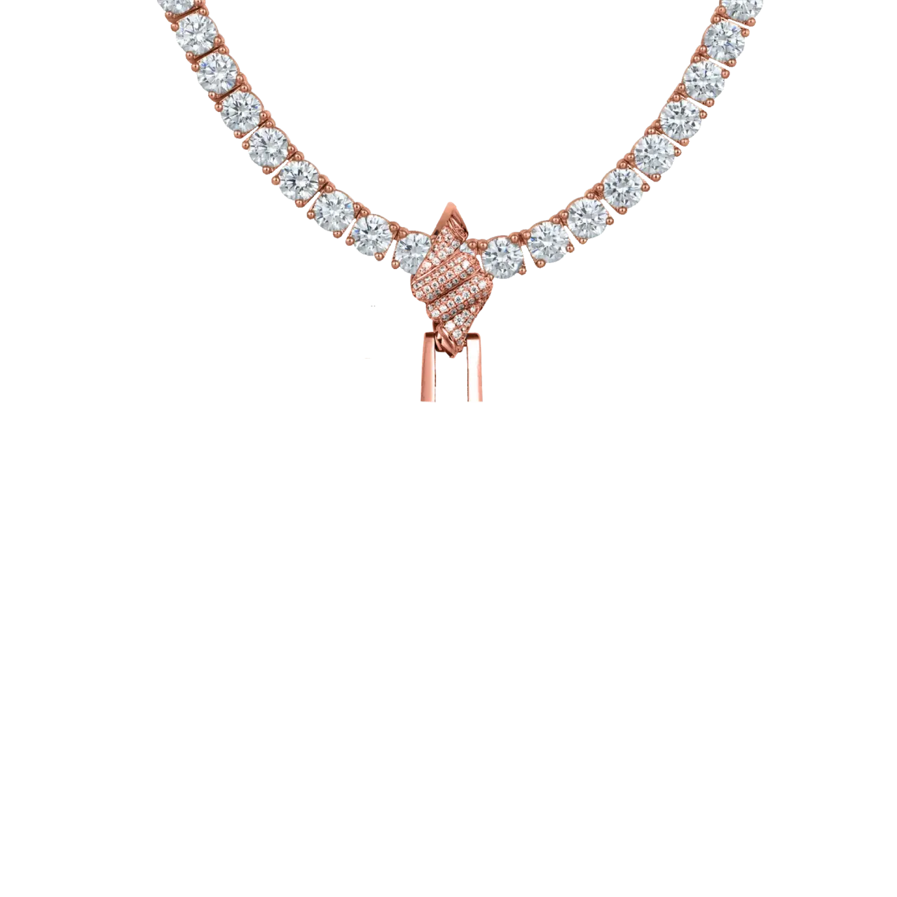 5mm Bail-Custom Rotating Double Sided Moissanite Thorns Photo Necklace Pendant