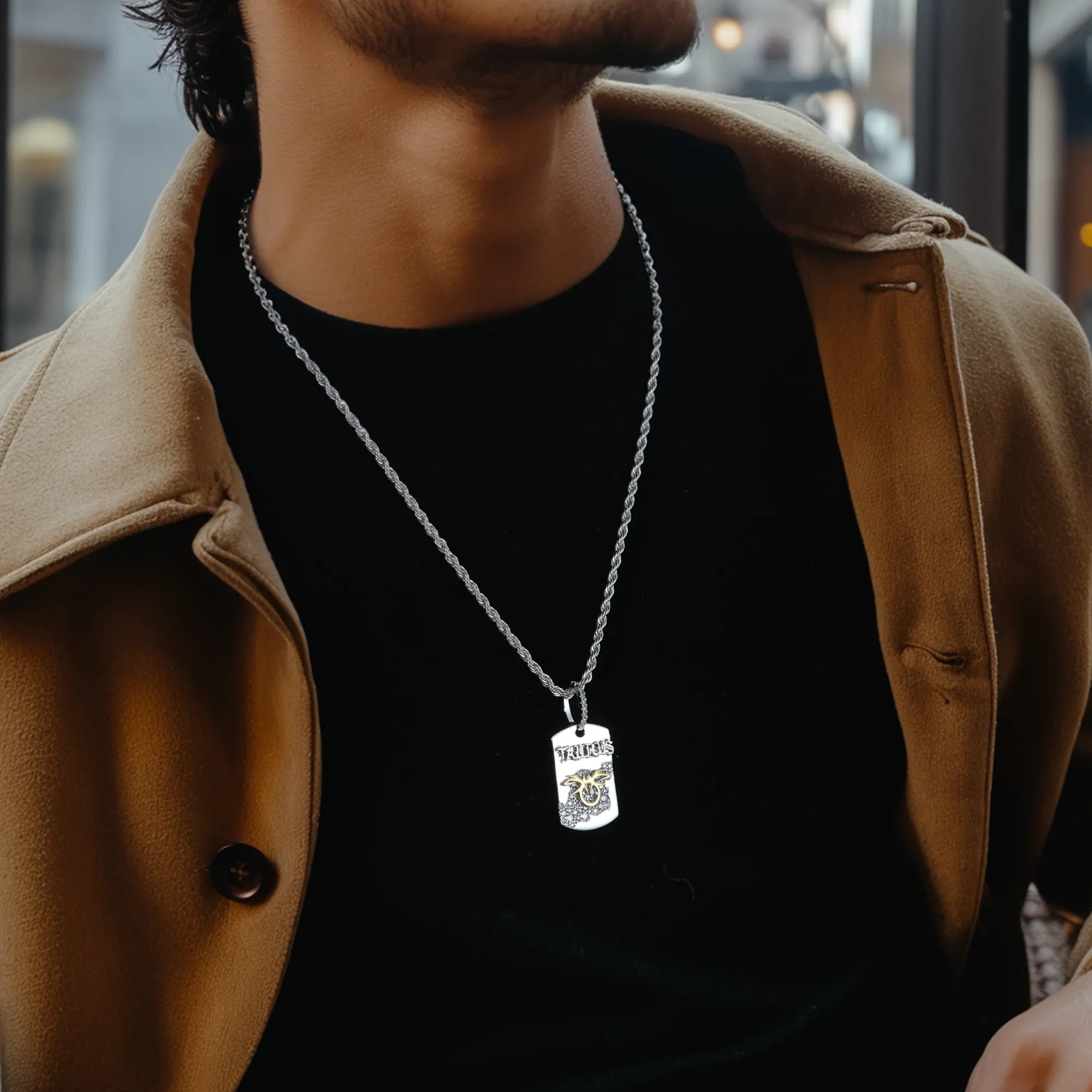 Zodiac Dog Tag Pendant