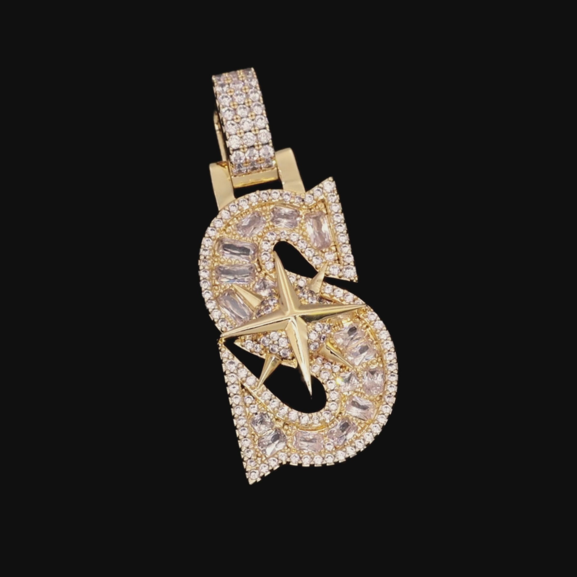 30MM Star Font Pendant