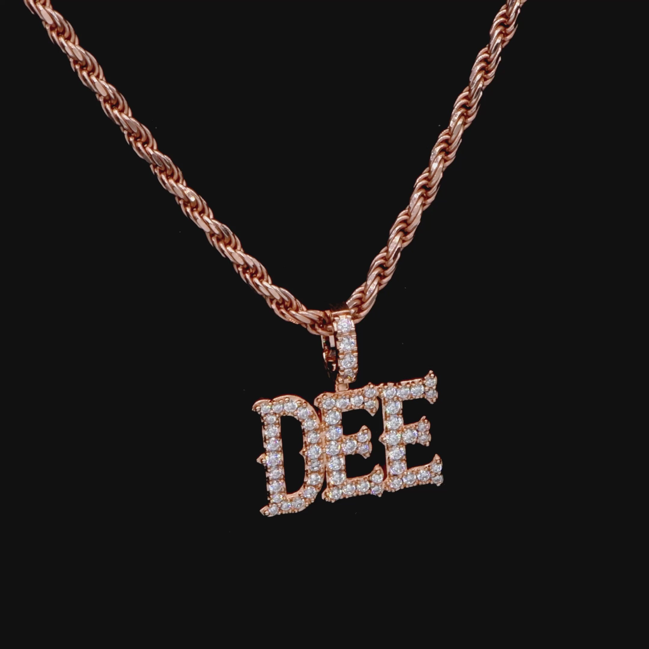 Custom Bosox Font Pendant - 12mm Height