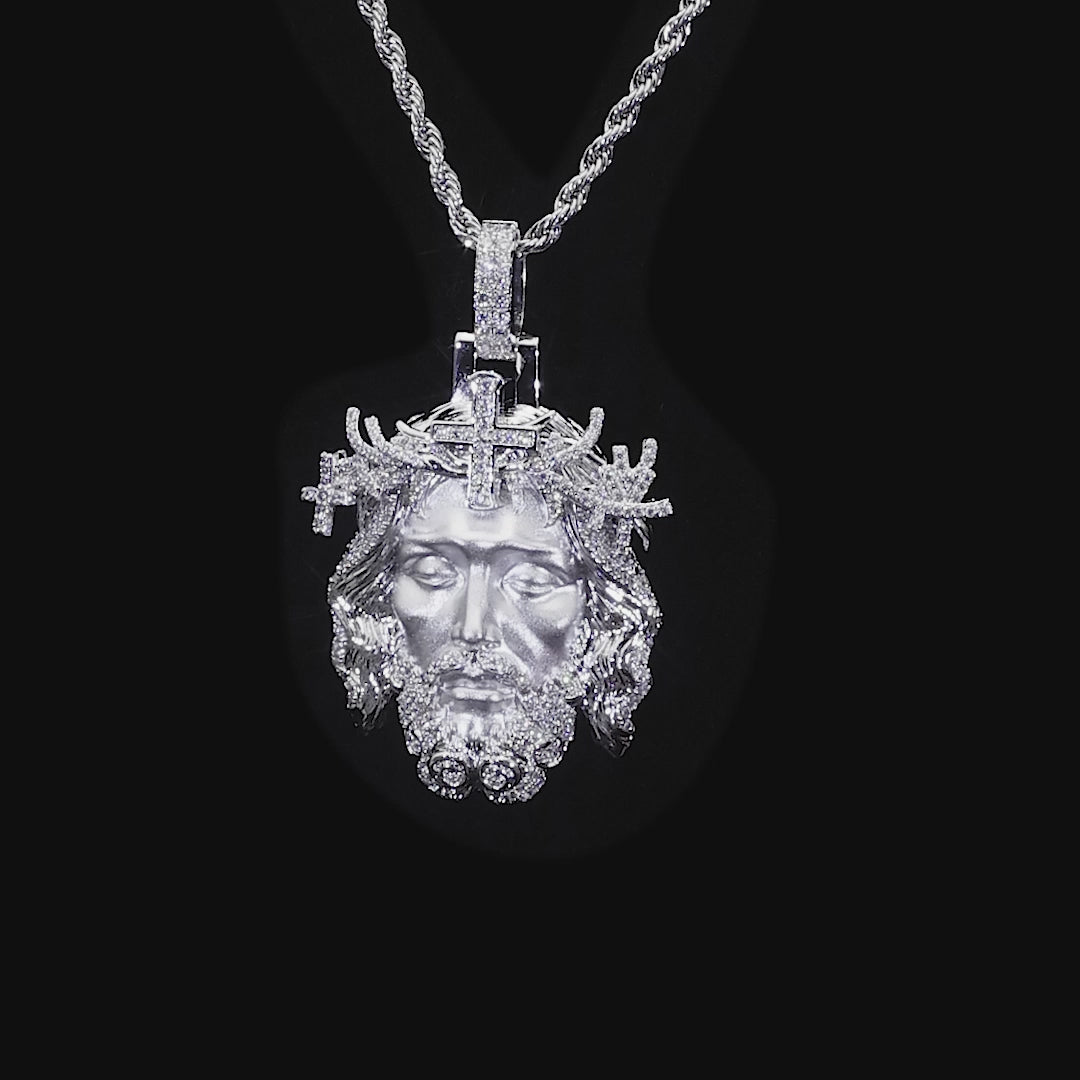 Moissanite Jesus Piece Iced Pendant